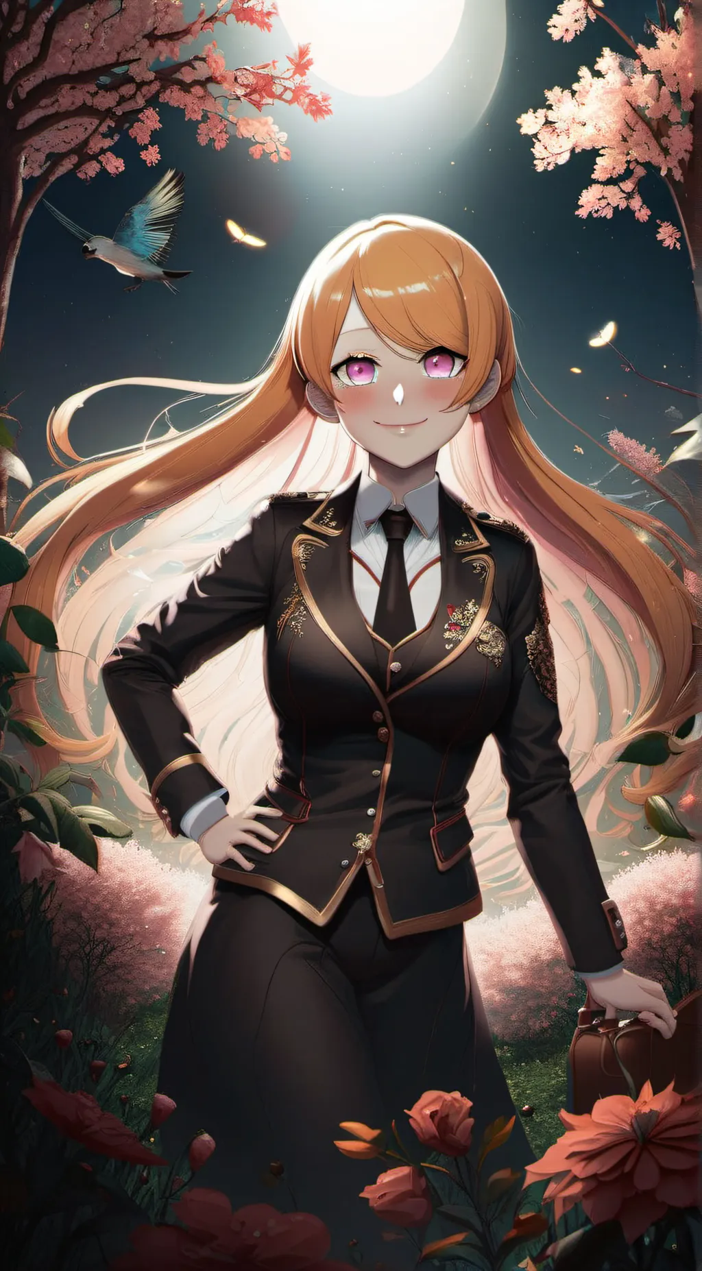 ai character: Malady  background