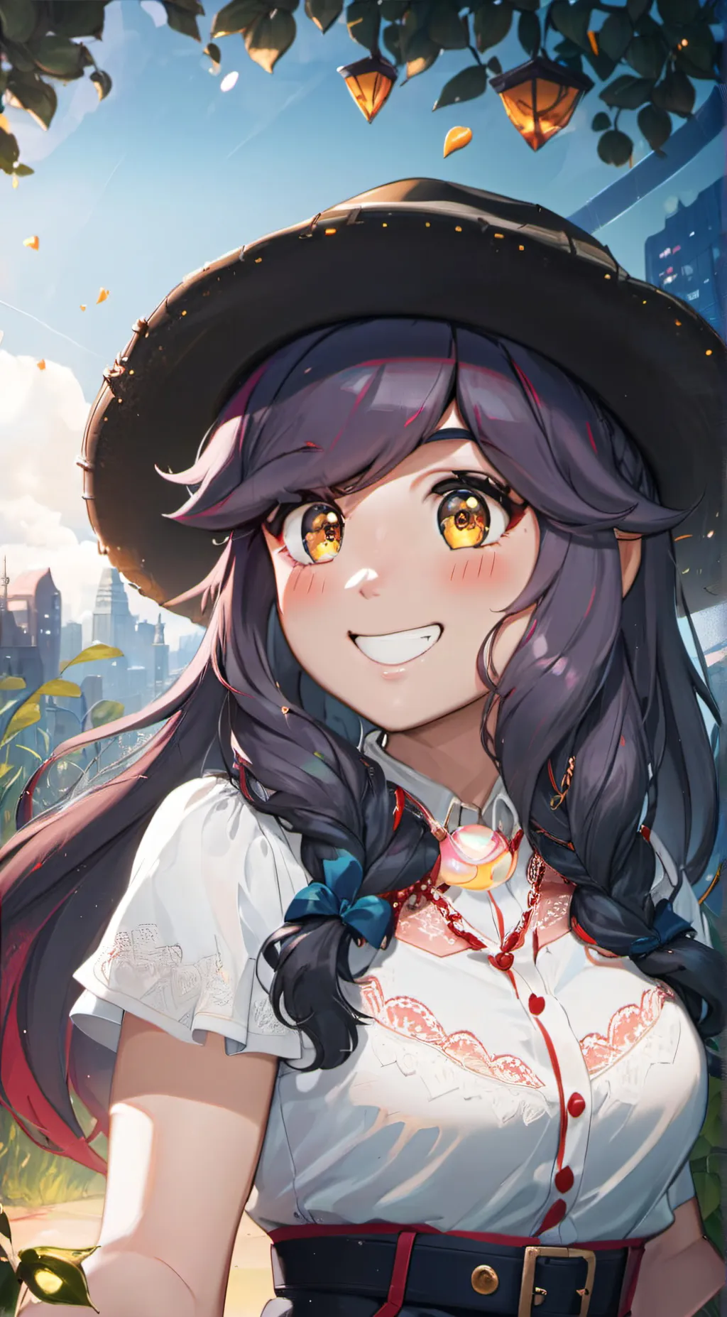 ai character: girl Jax background