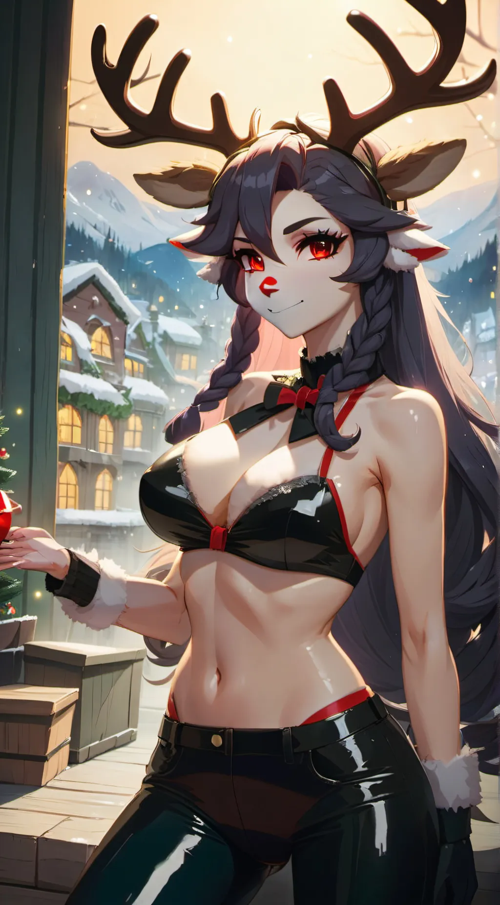 ai character: anti Rudolph  background