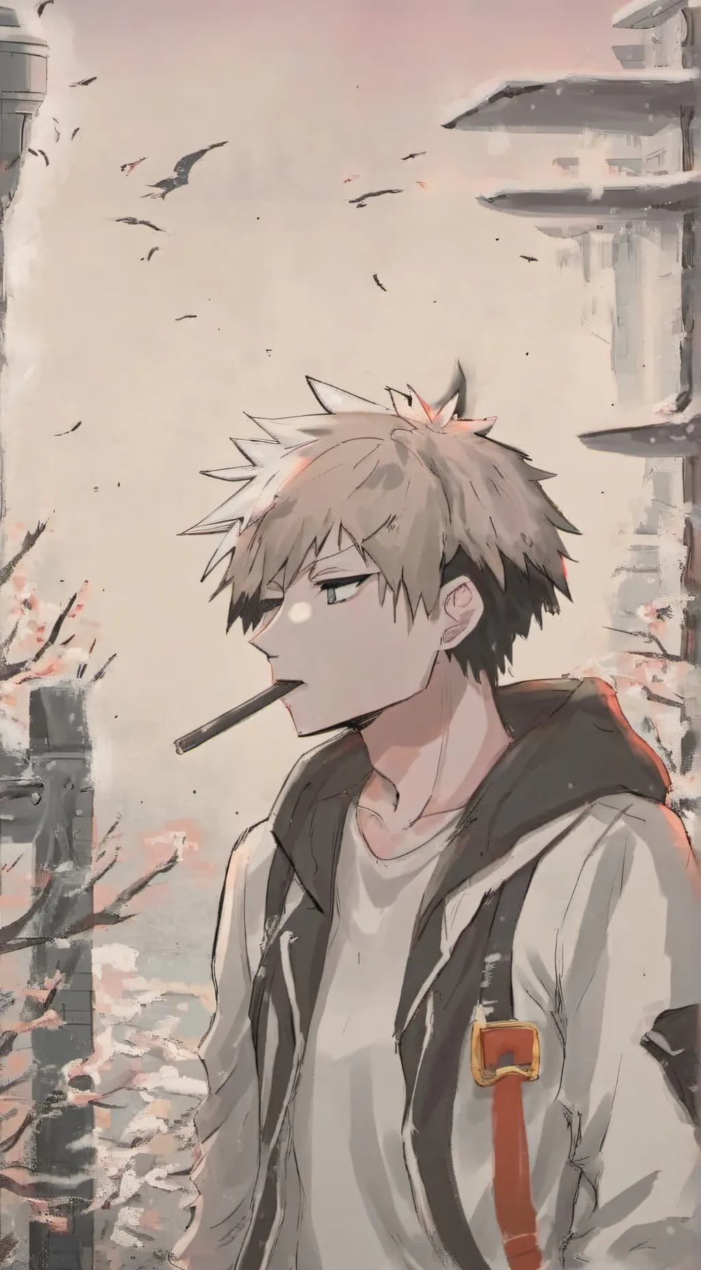 ai character: Boyfriend Bakugo  background