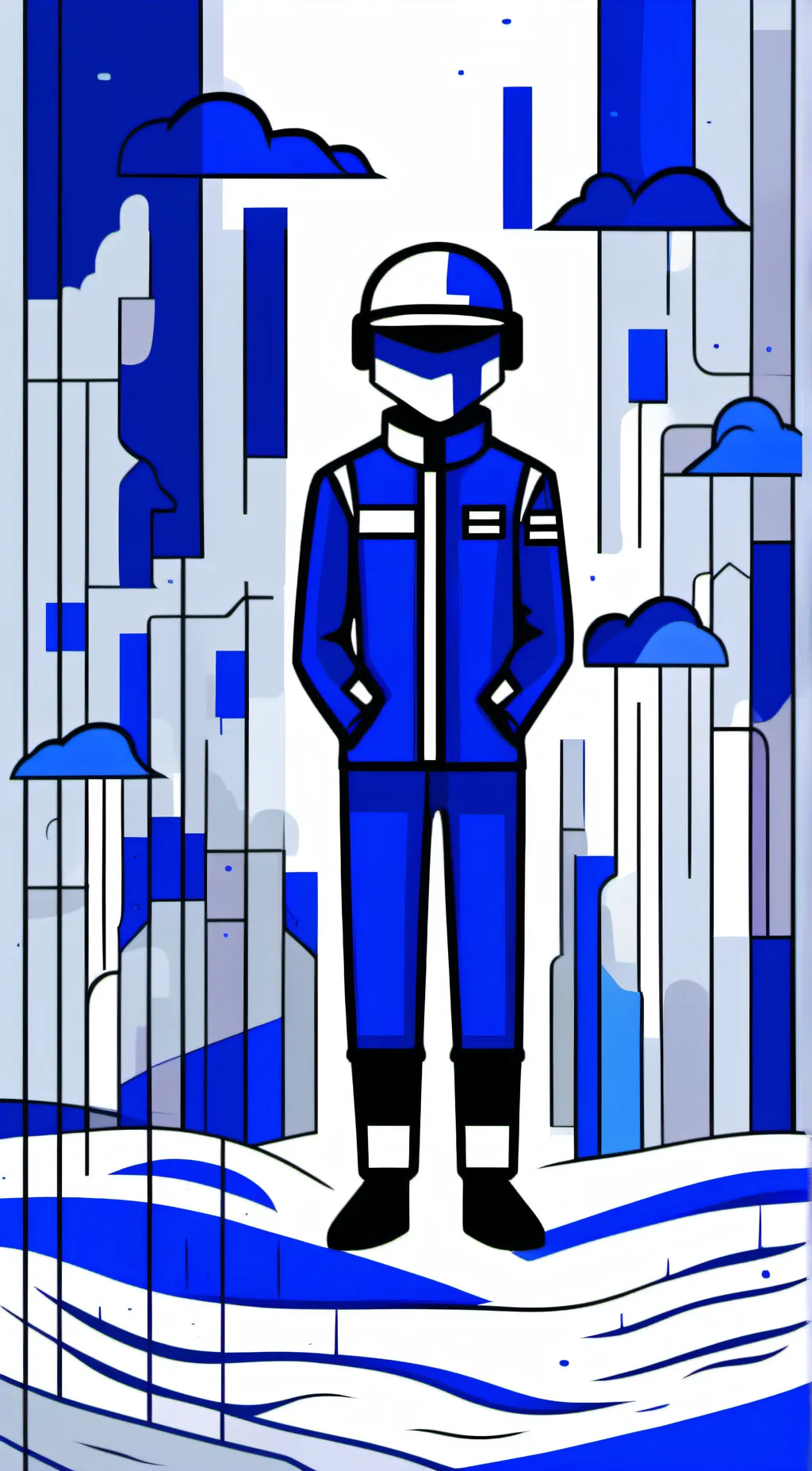 ai character: cold charger background