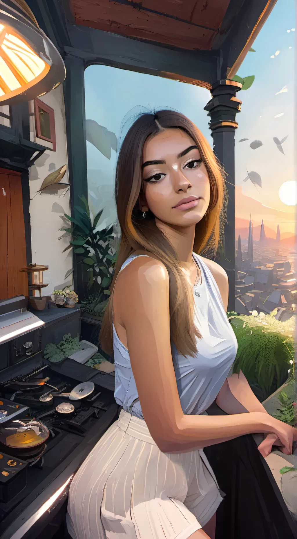 ai character: Rose  background