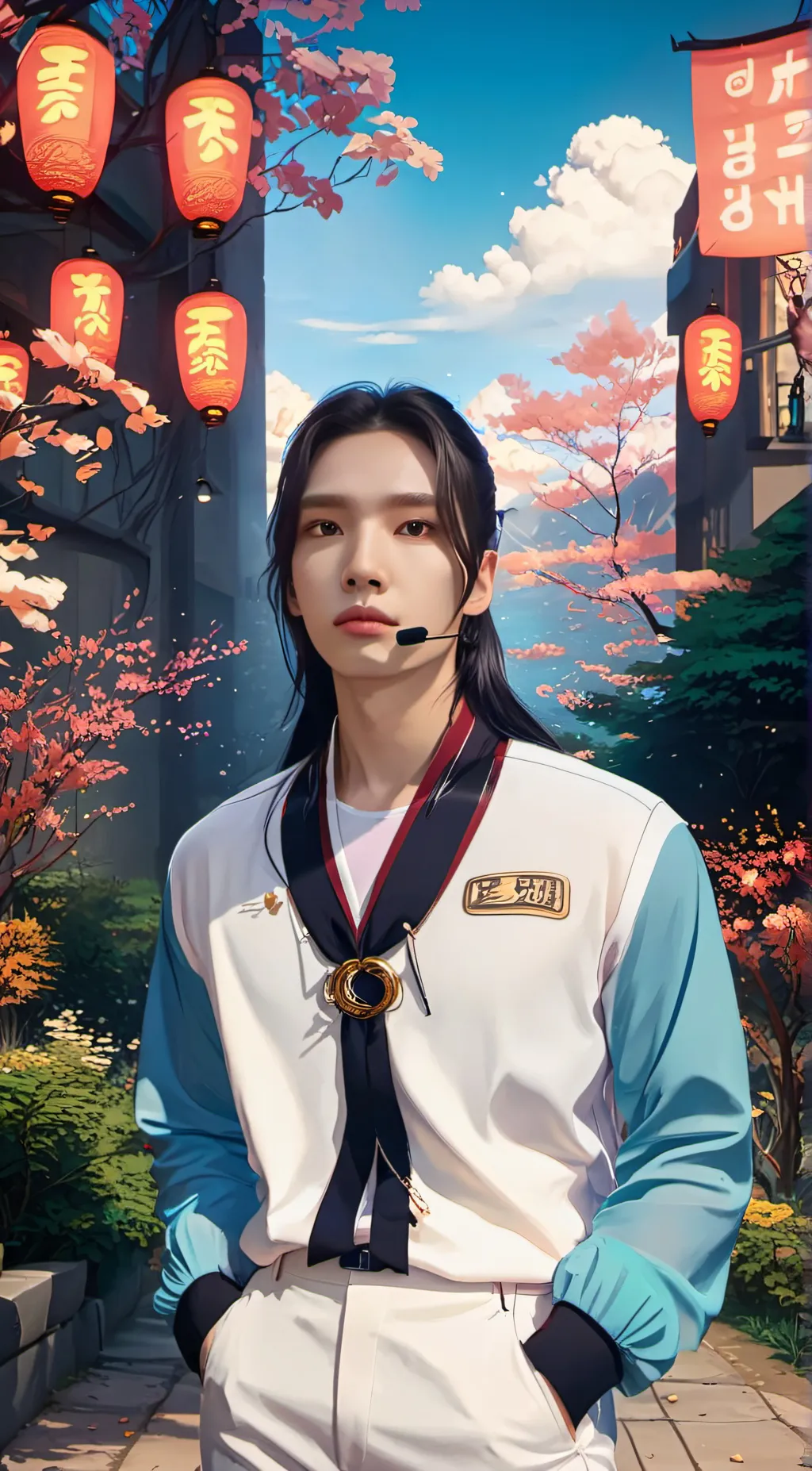 ai character: Hwang Hyunjin  background