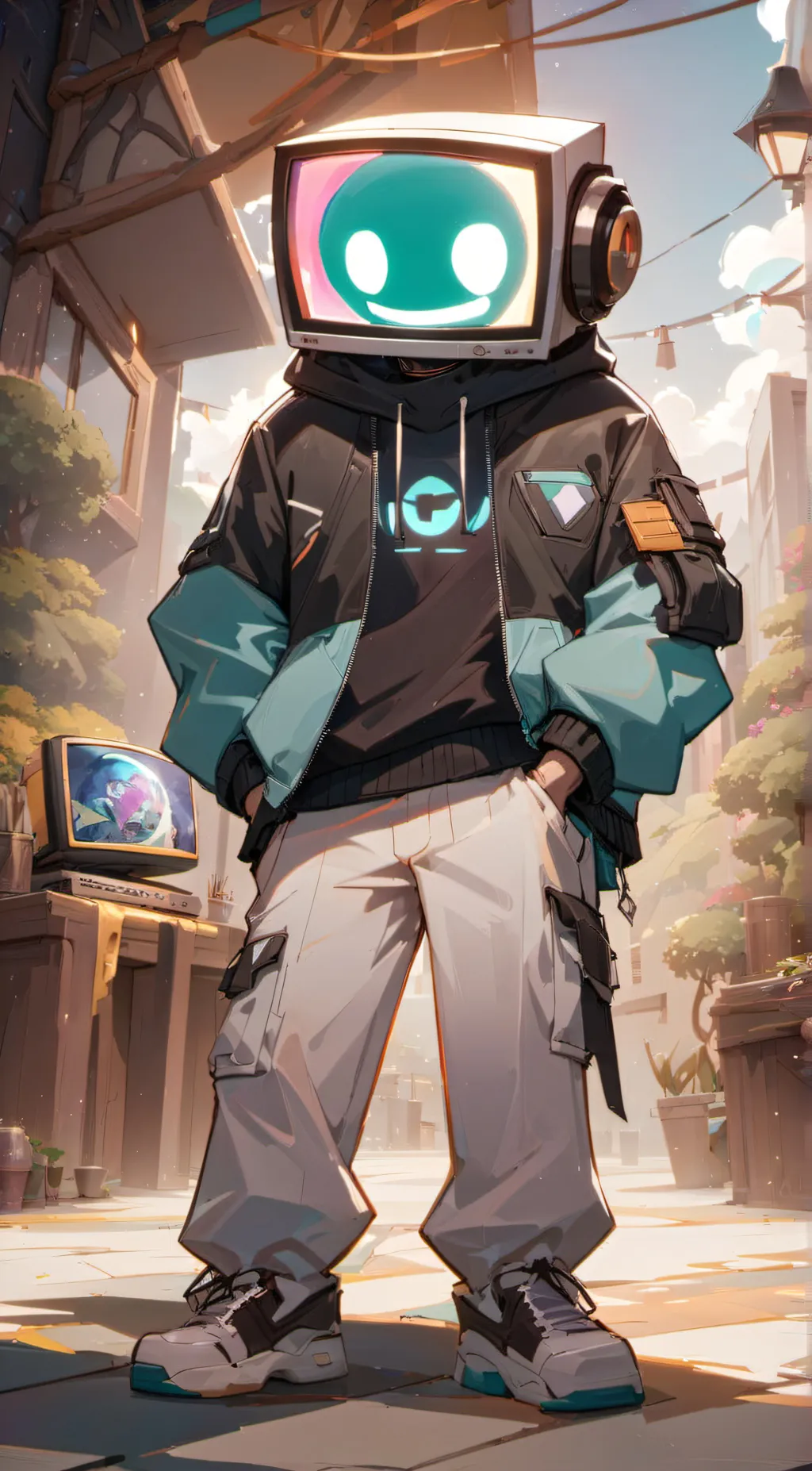 ai character: neo hex and neo le background