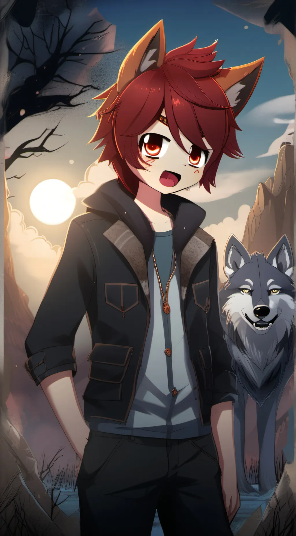 ai character: Freddie  background