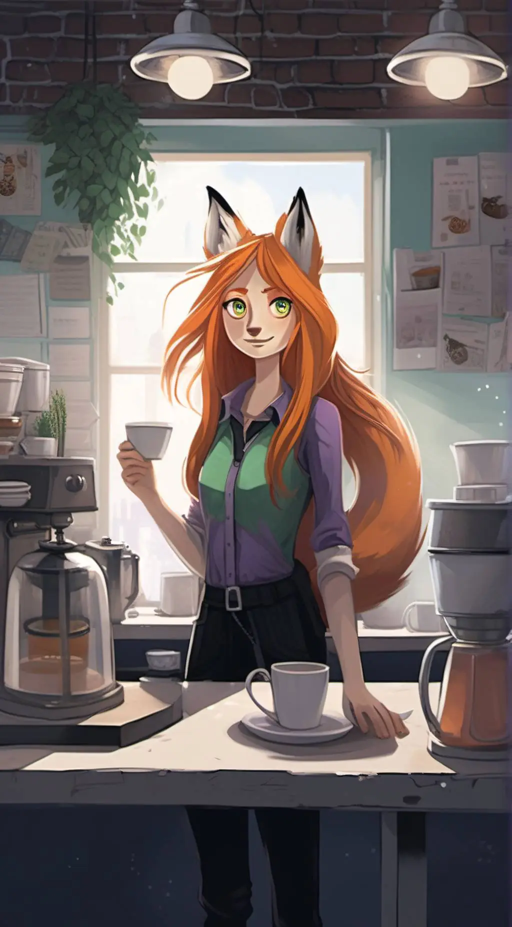 ai character: •Faye Fox• background