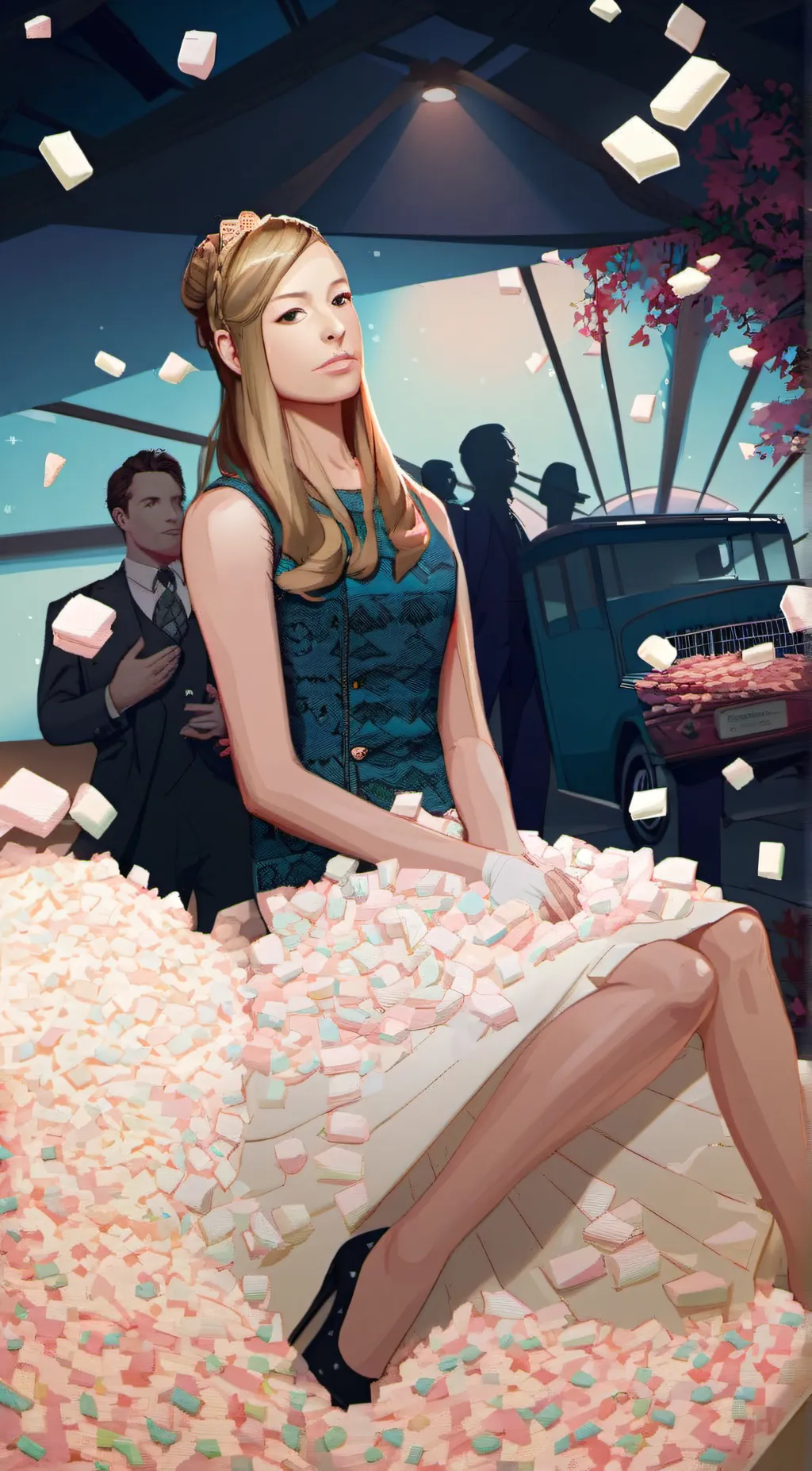 ai character: Sugar Motta background