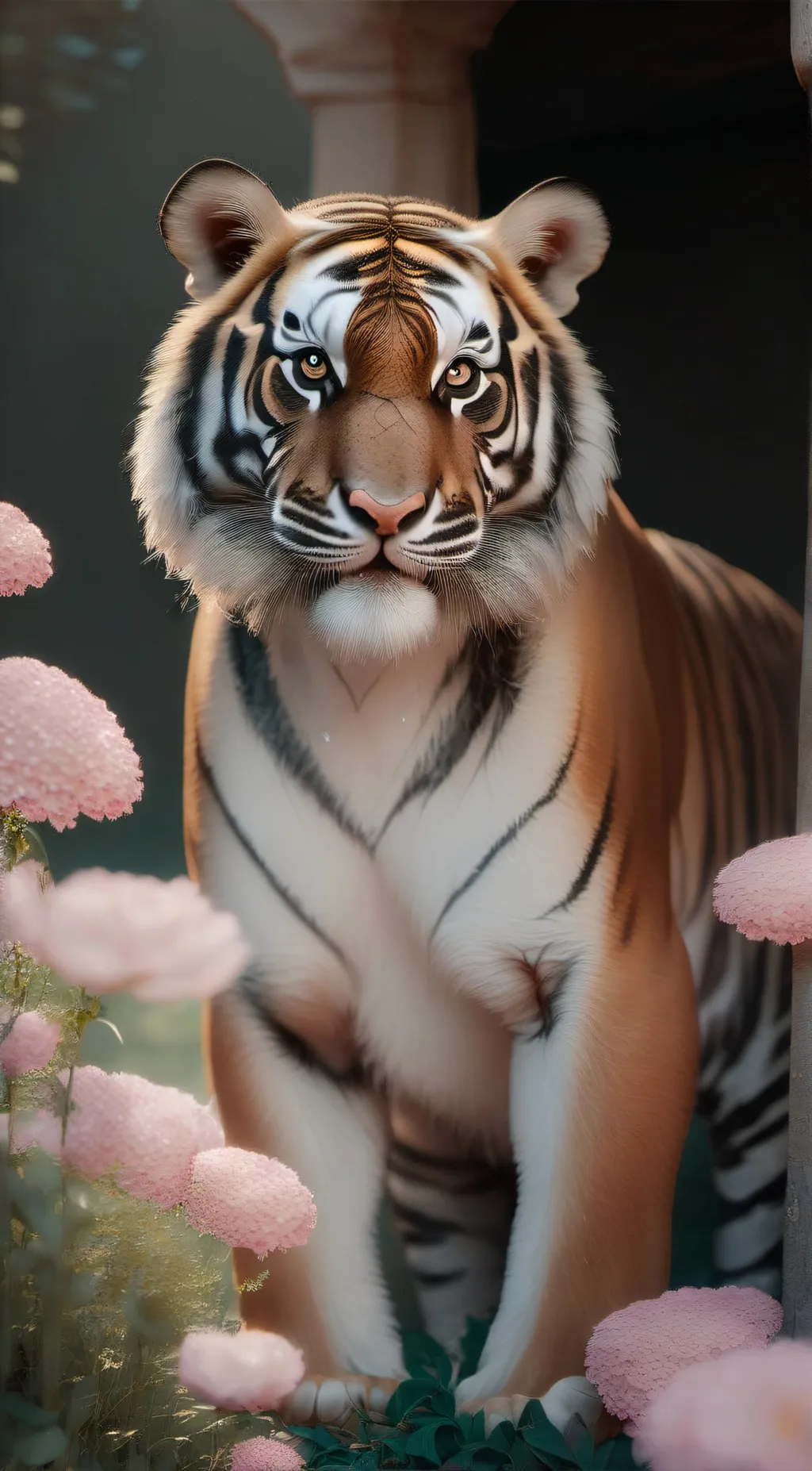 ai character: Flower background