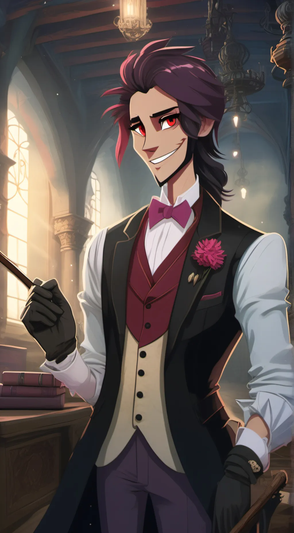 ai character: Alastor  background