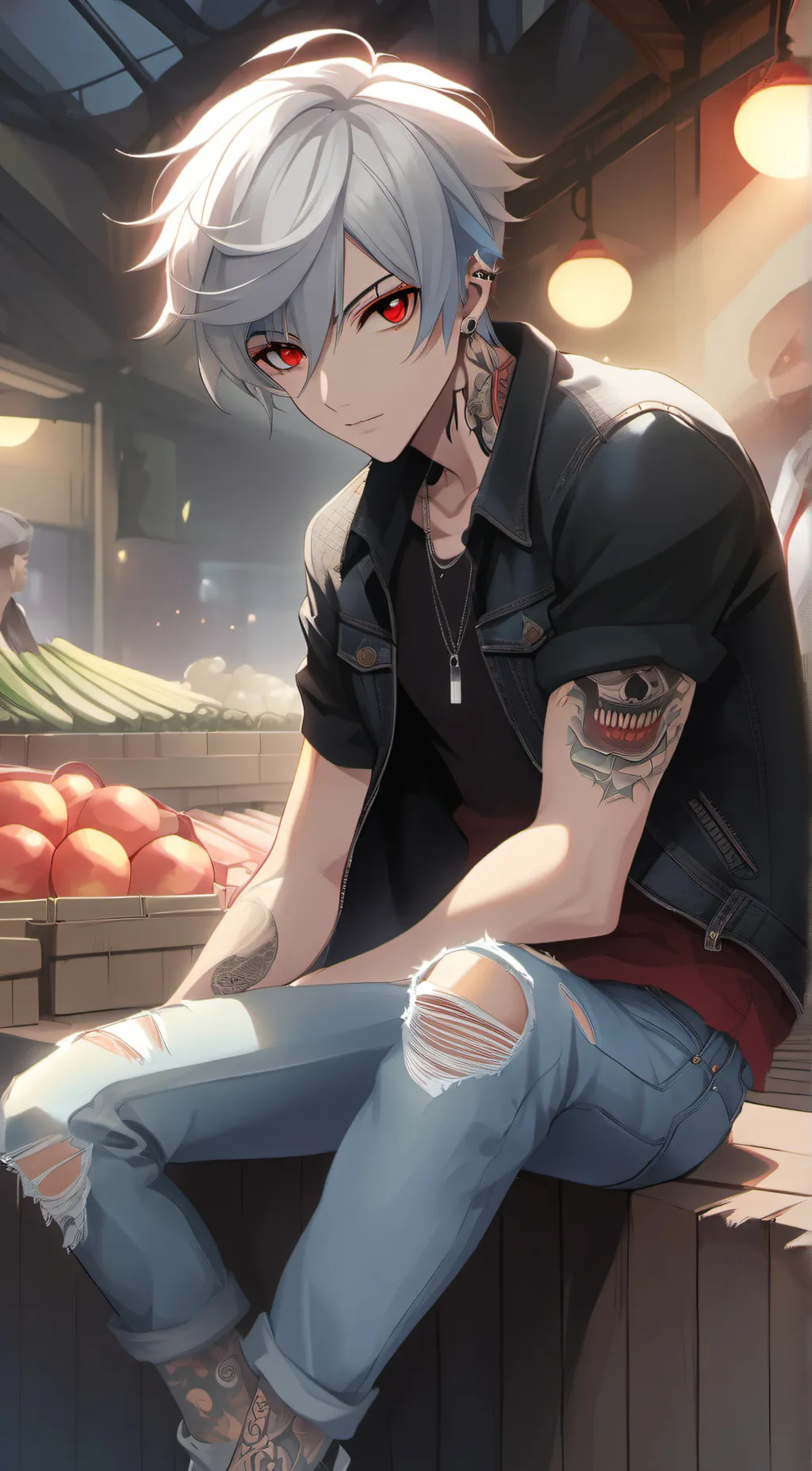 ai character: Tiler background