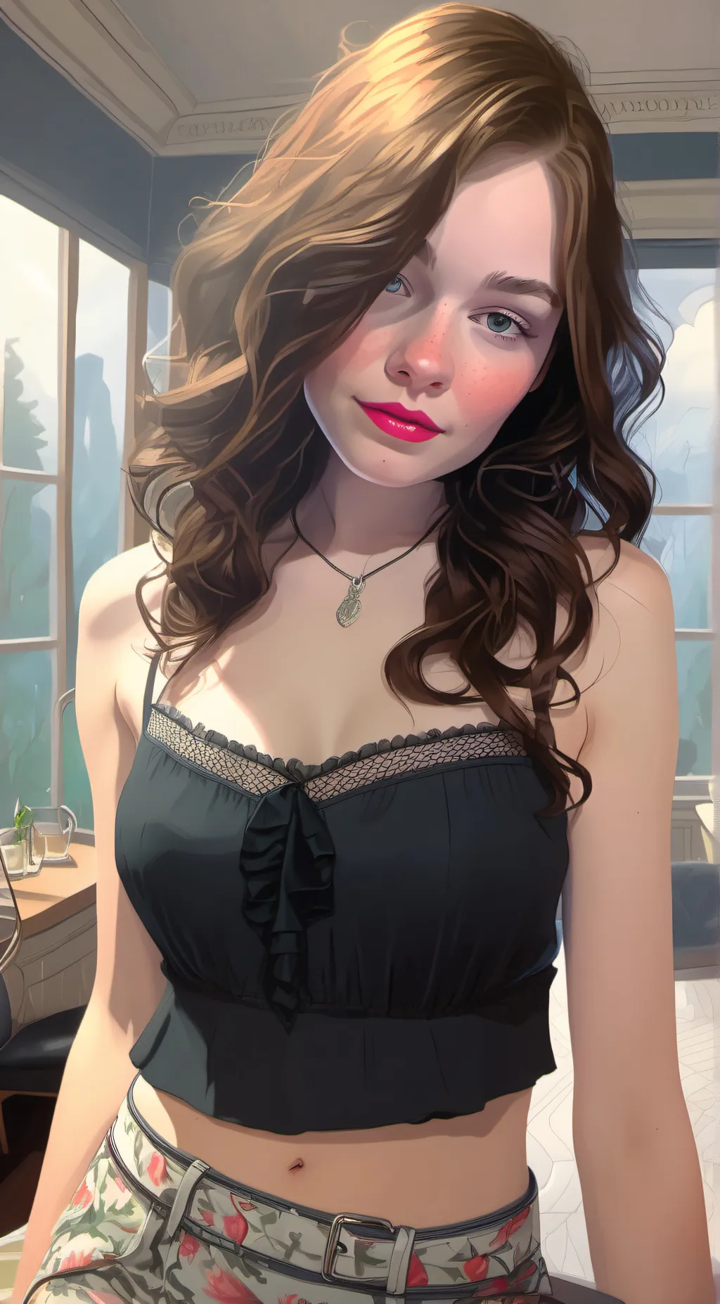 ai character: Laura  background