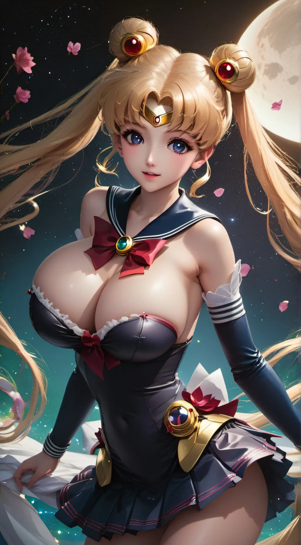 ai character: Sailor moon/Sakura background