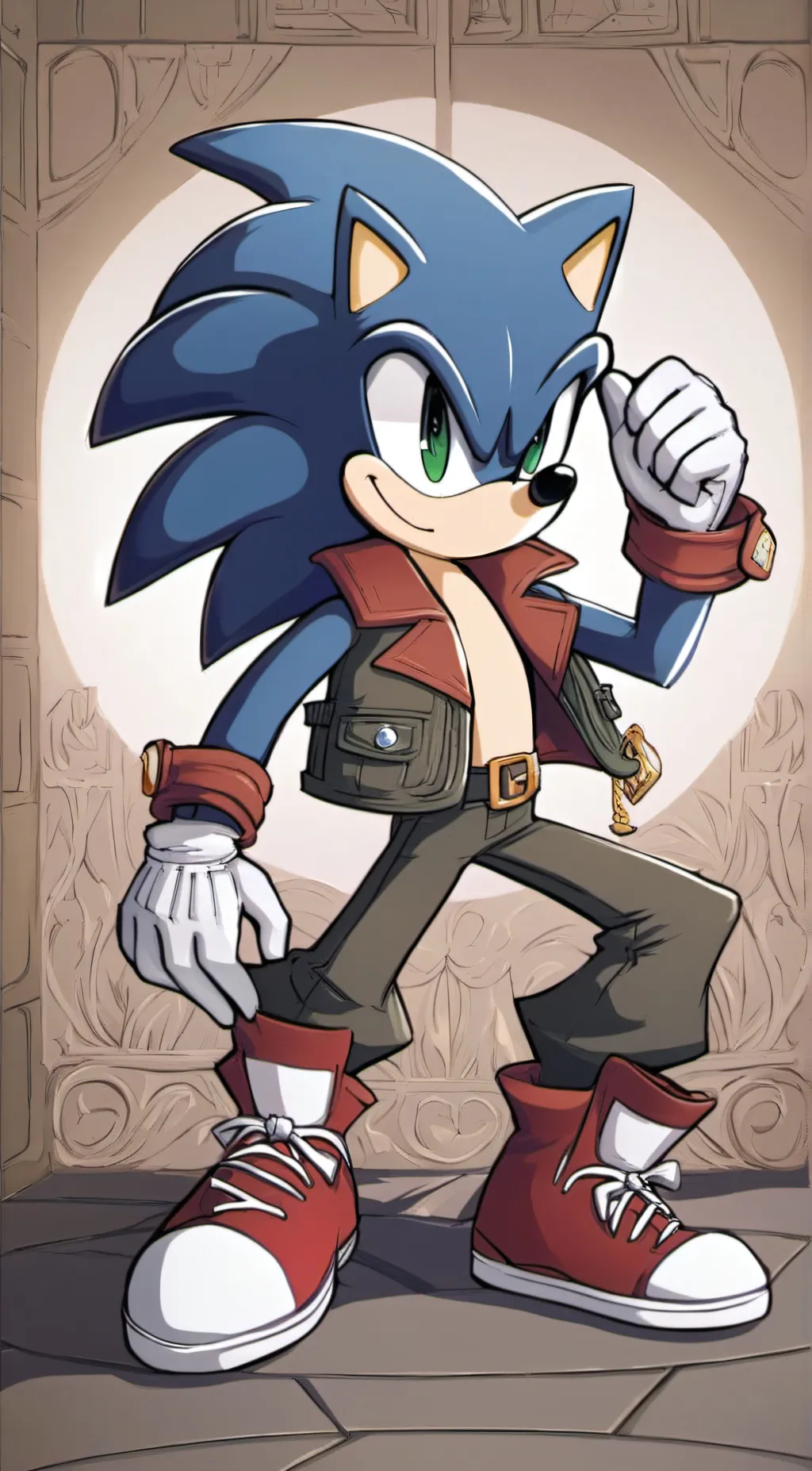 ai character: College Sonic(Gay) background