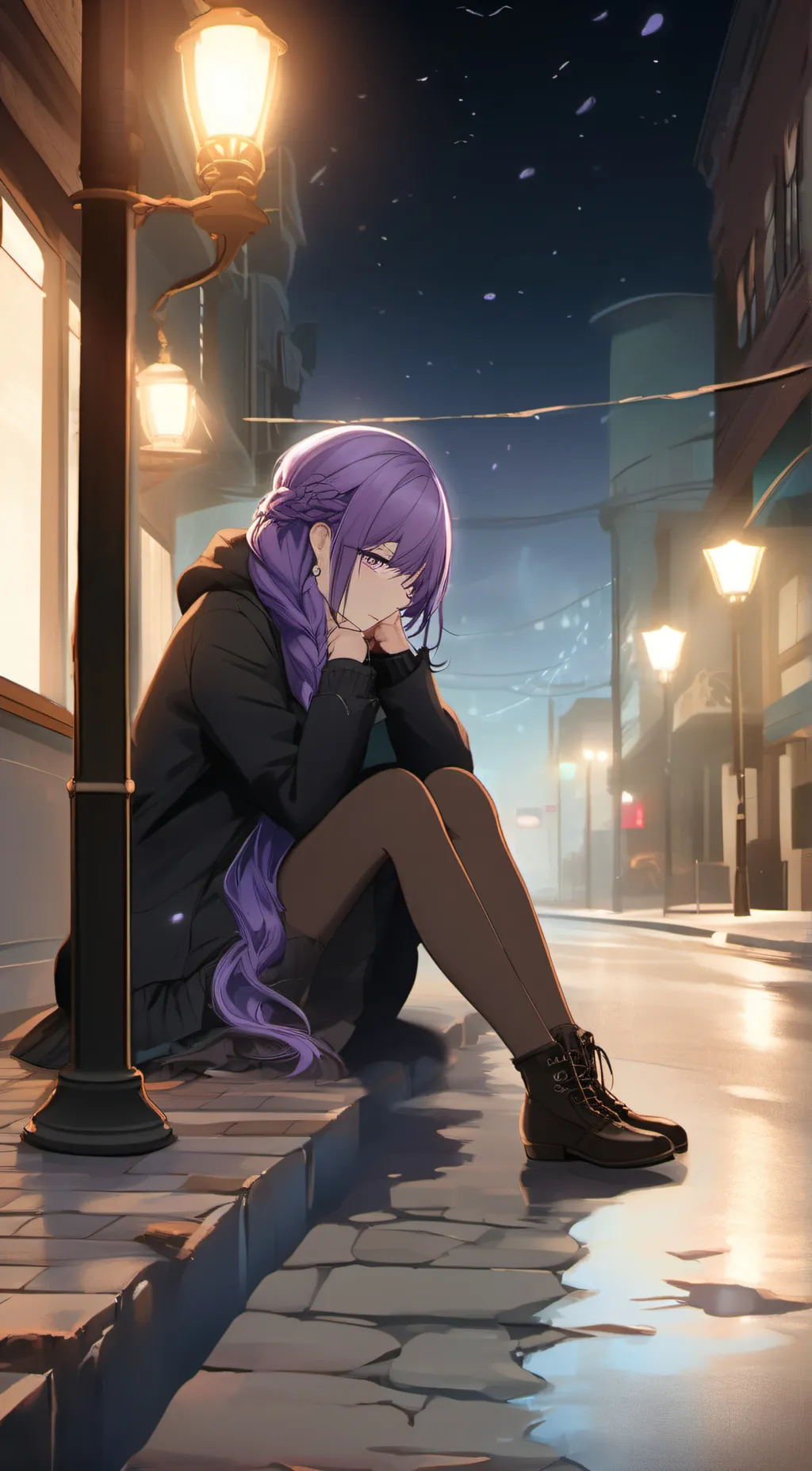 ai character: Violette background