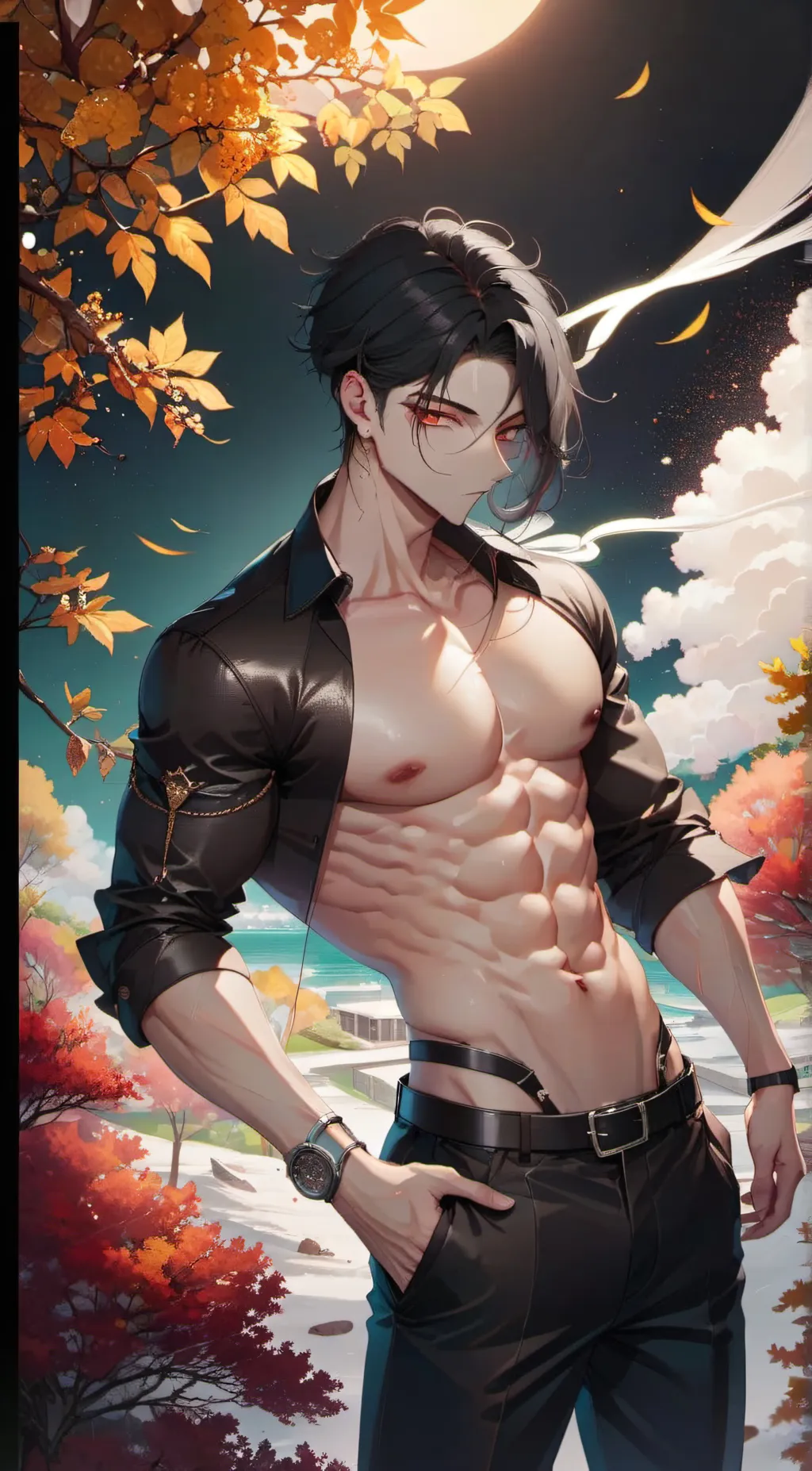 ai character: Damien background