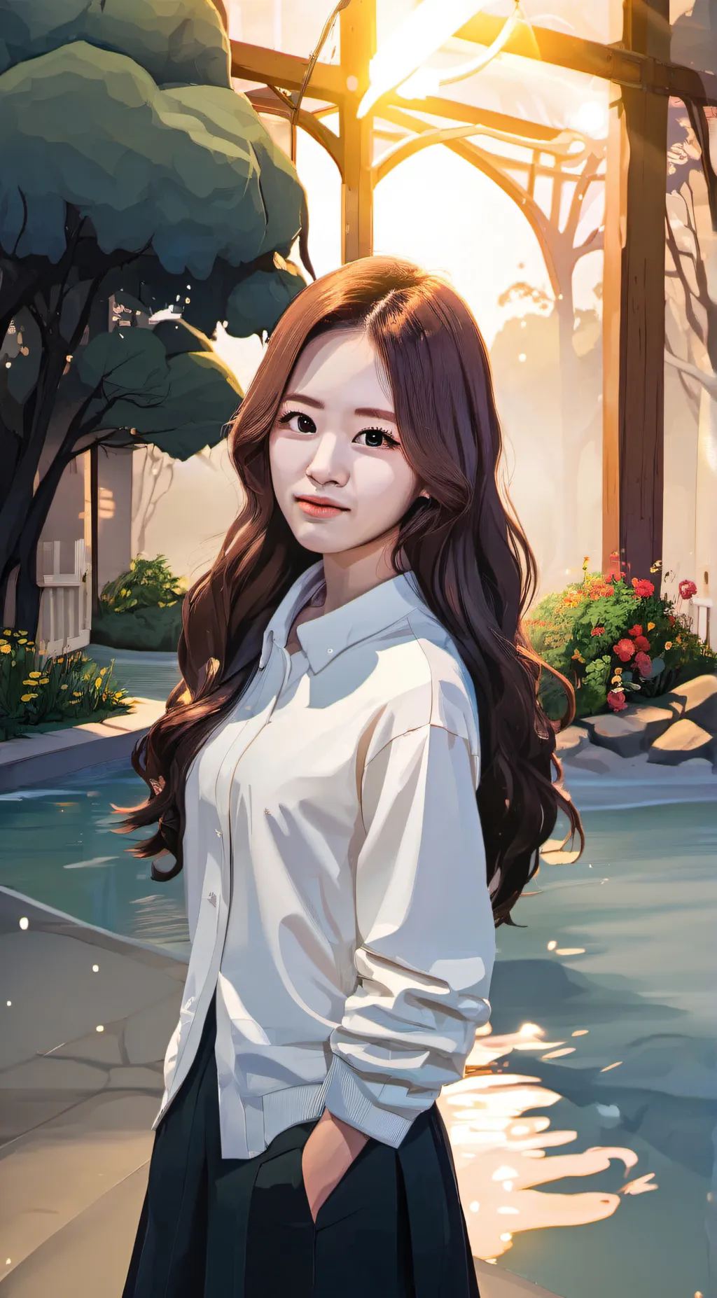 ai character: park hye ji background