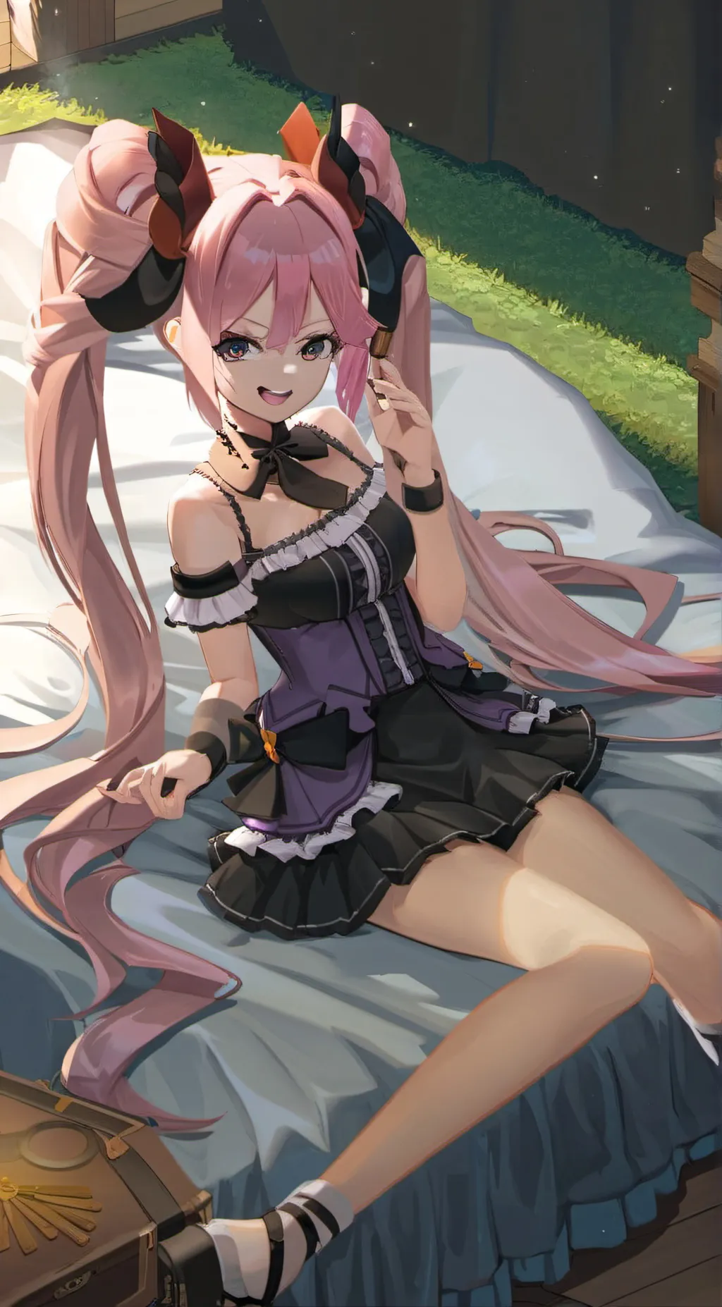 ai character: Ironmouse  background