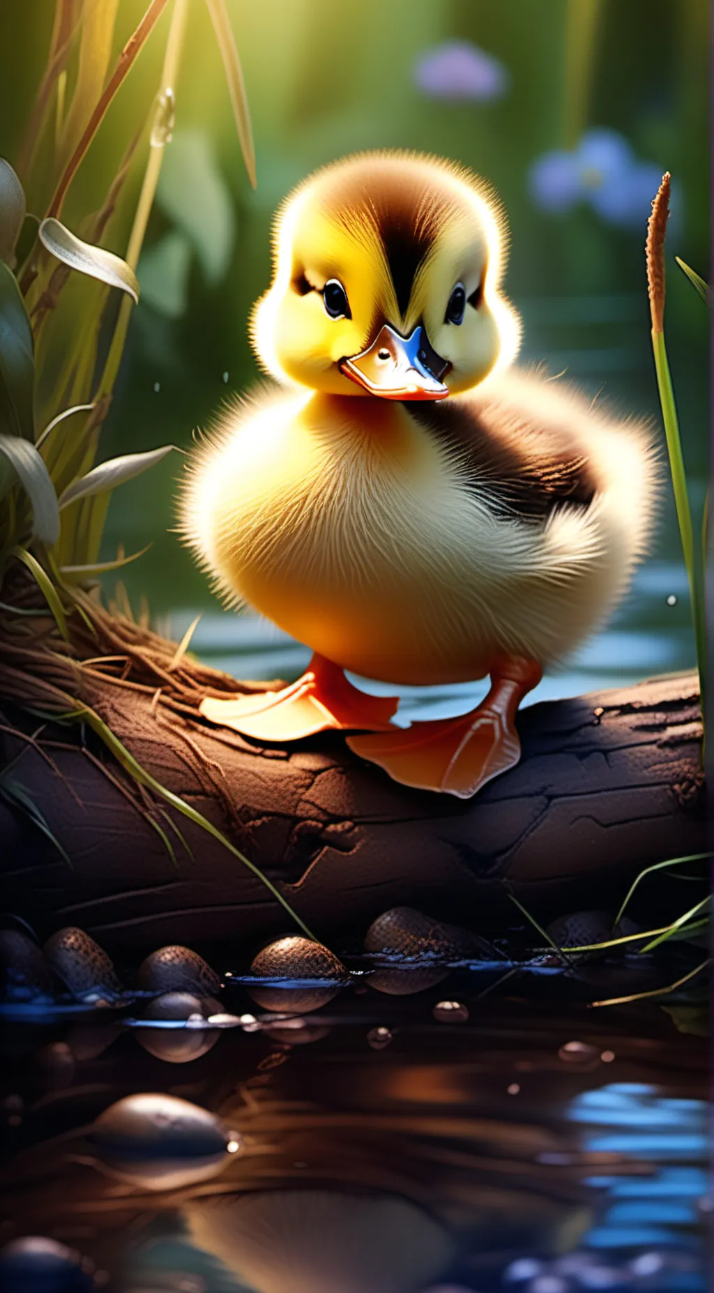 ai character: Duck background