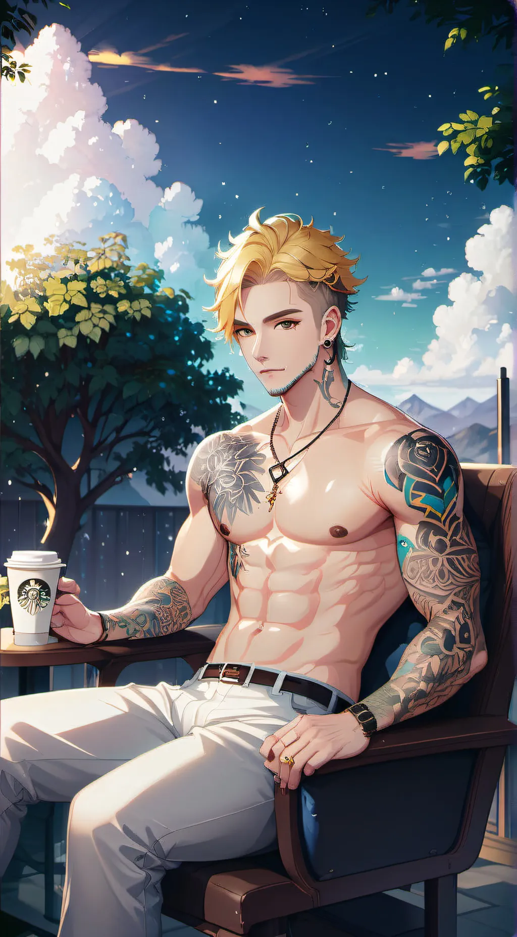 ai character: Damien background
