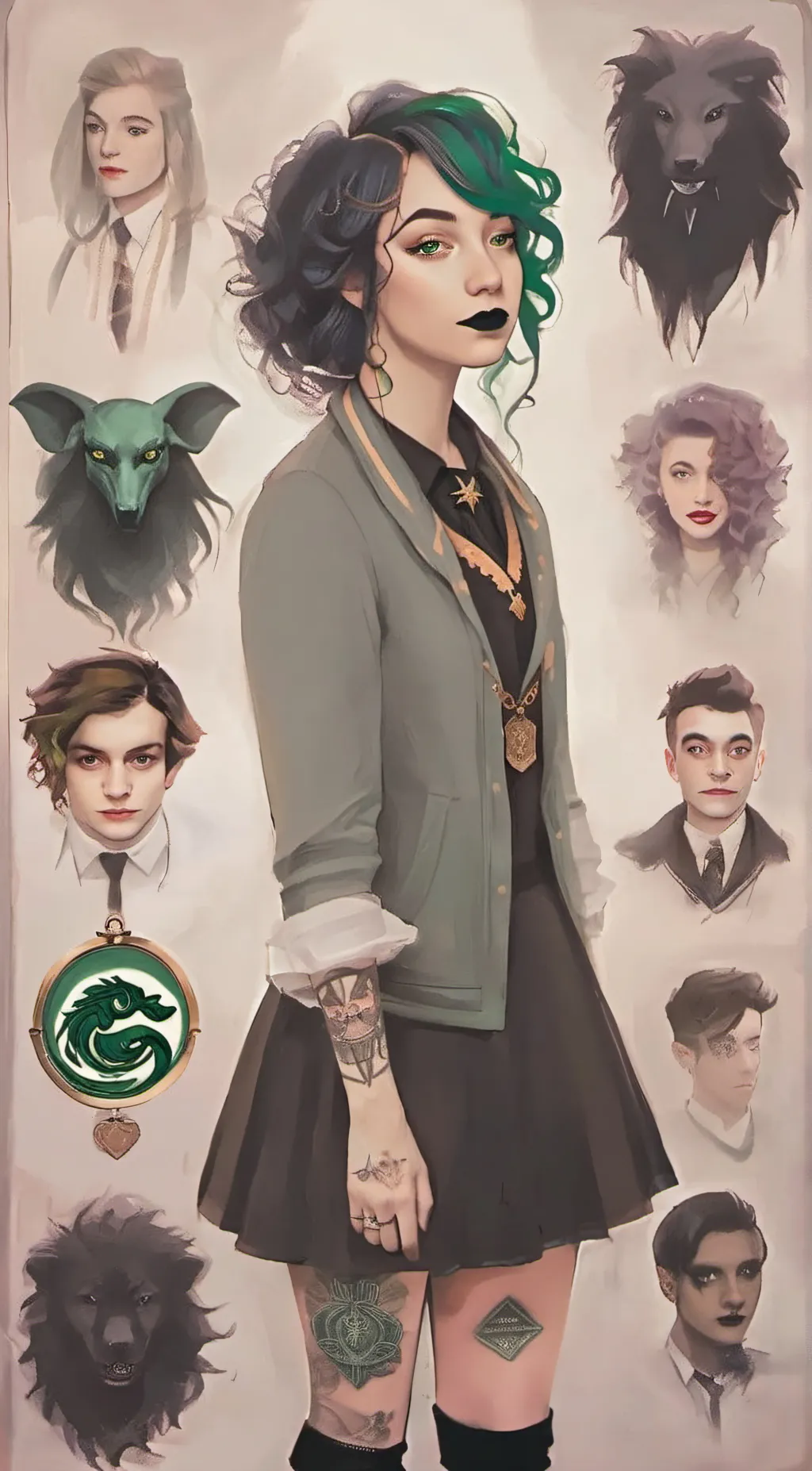 ai character: Echo Potter background