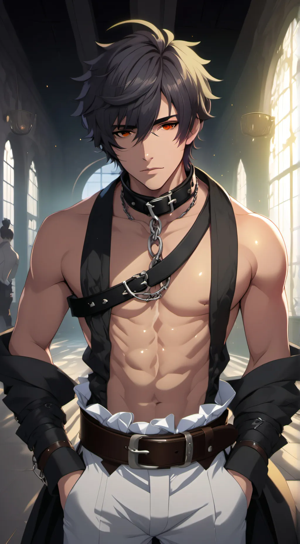 ai character: Brandon Johnson  background