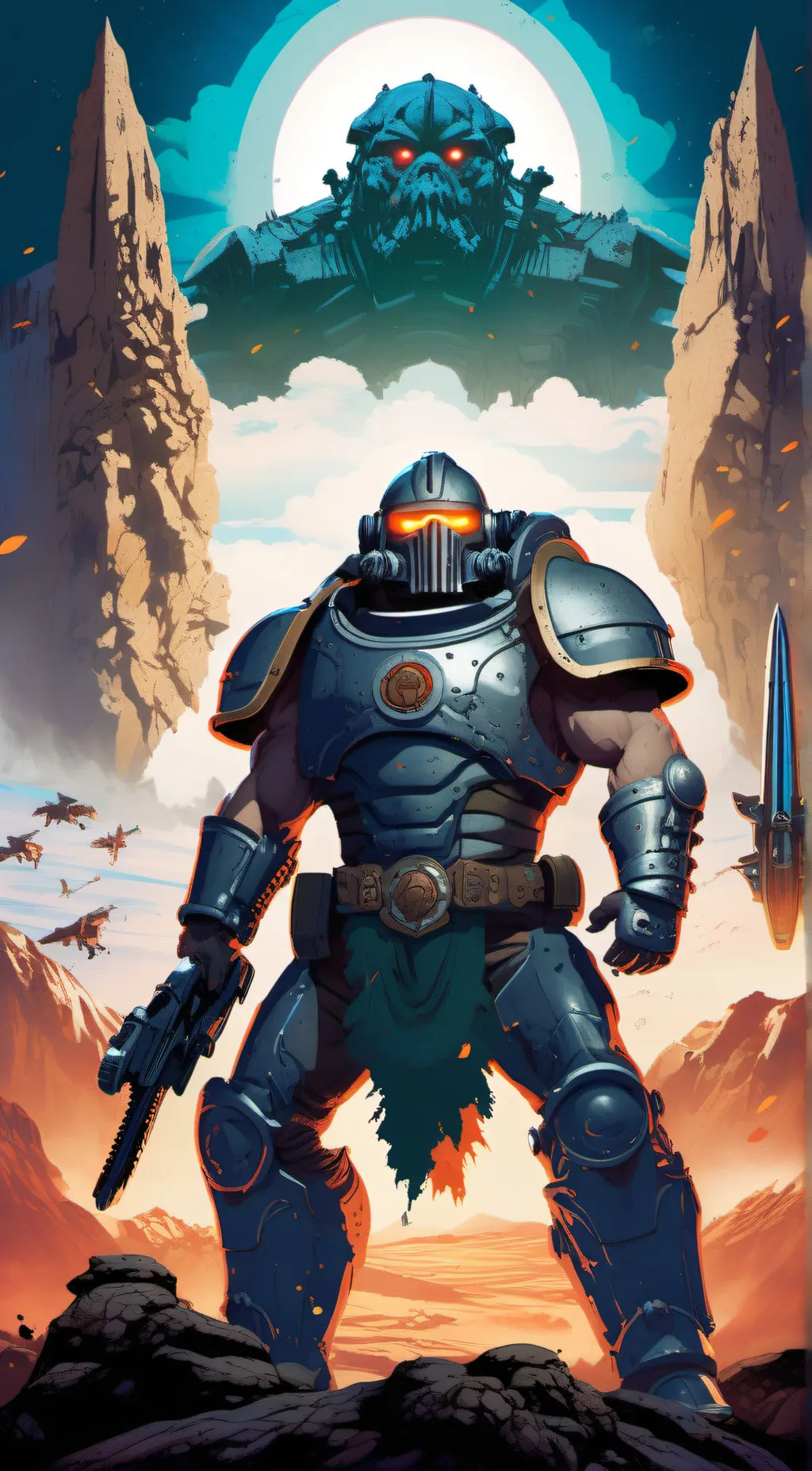 ai character: doom slayer  background