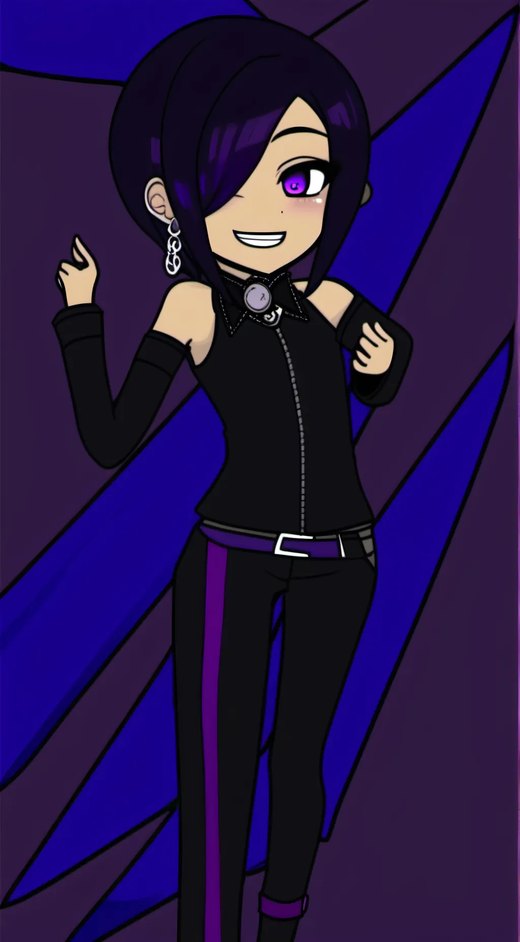 ai character: midnight background