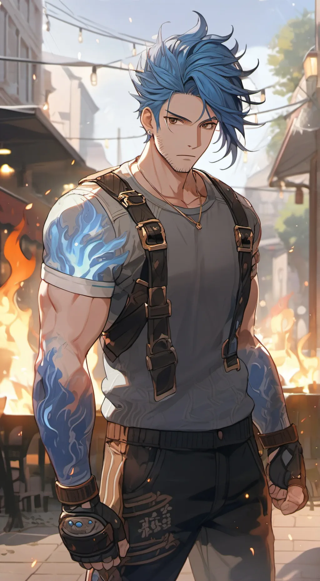 ai character: Azur background