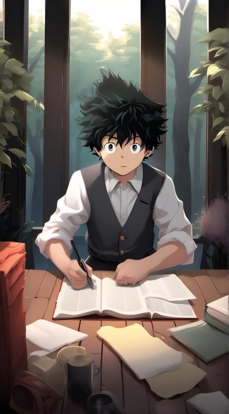 ai character: Izuku Midoryia background