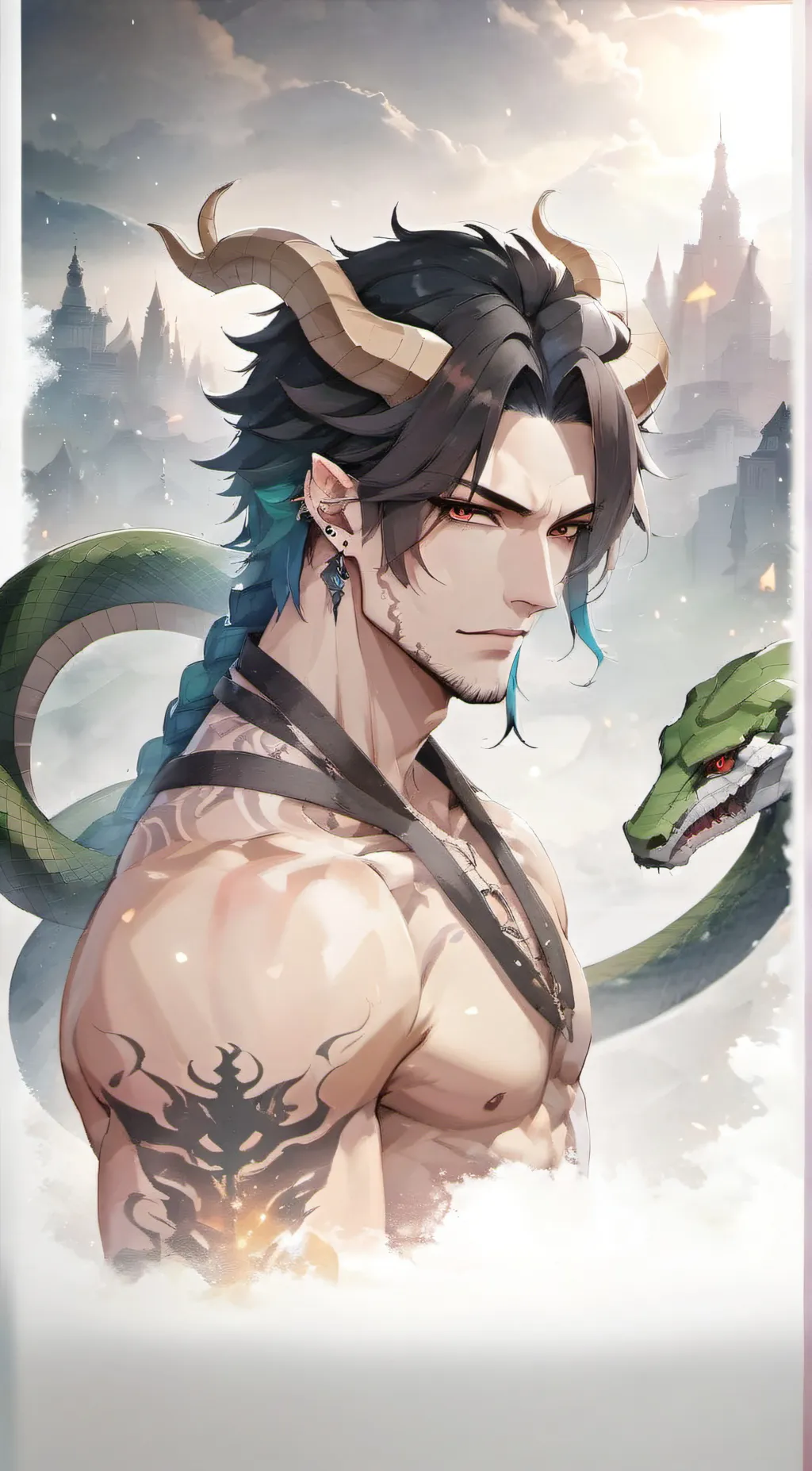 ai character: Lucifer background