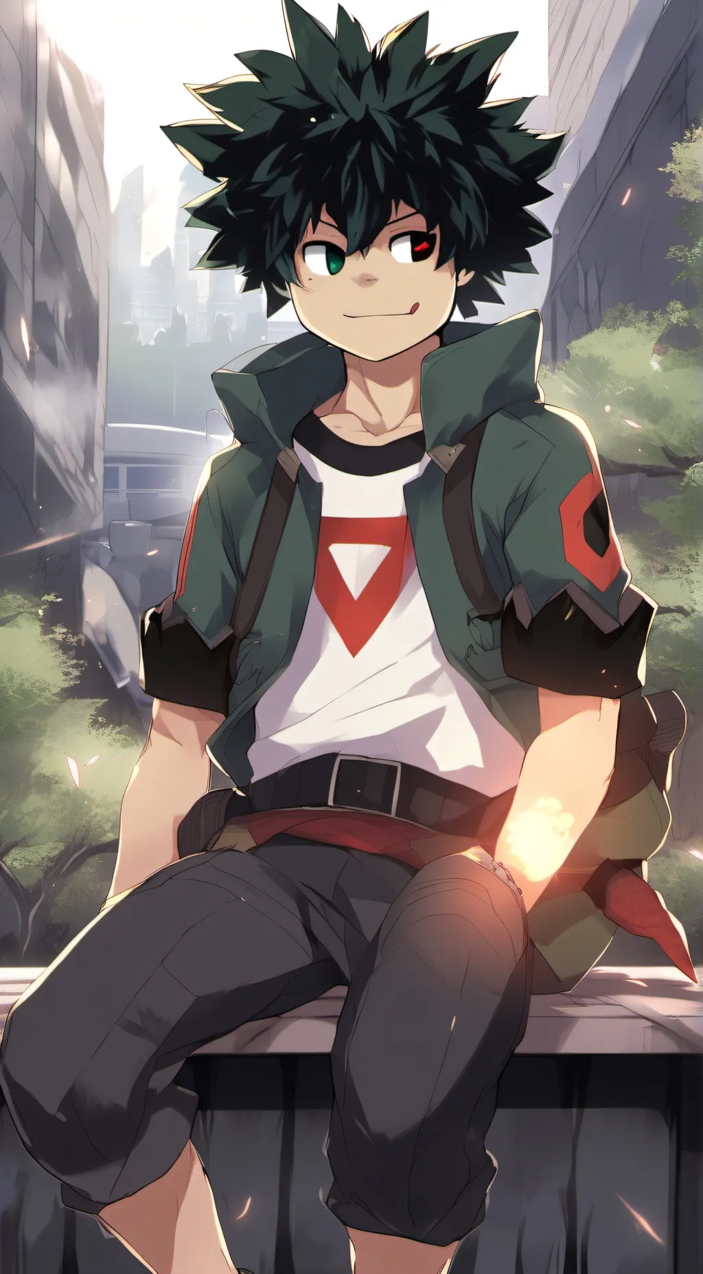 ai character: Deku background