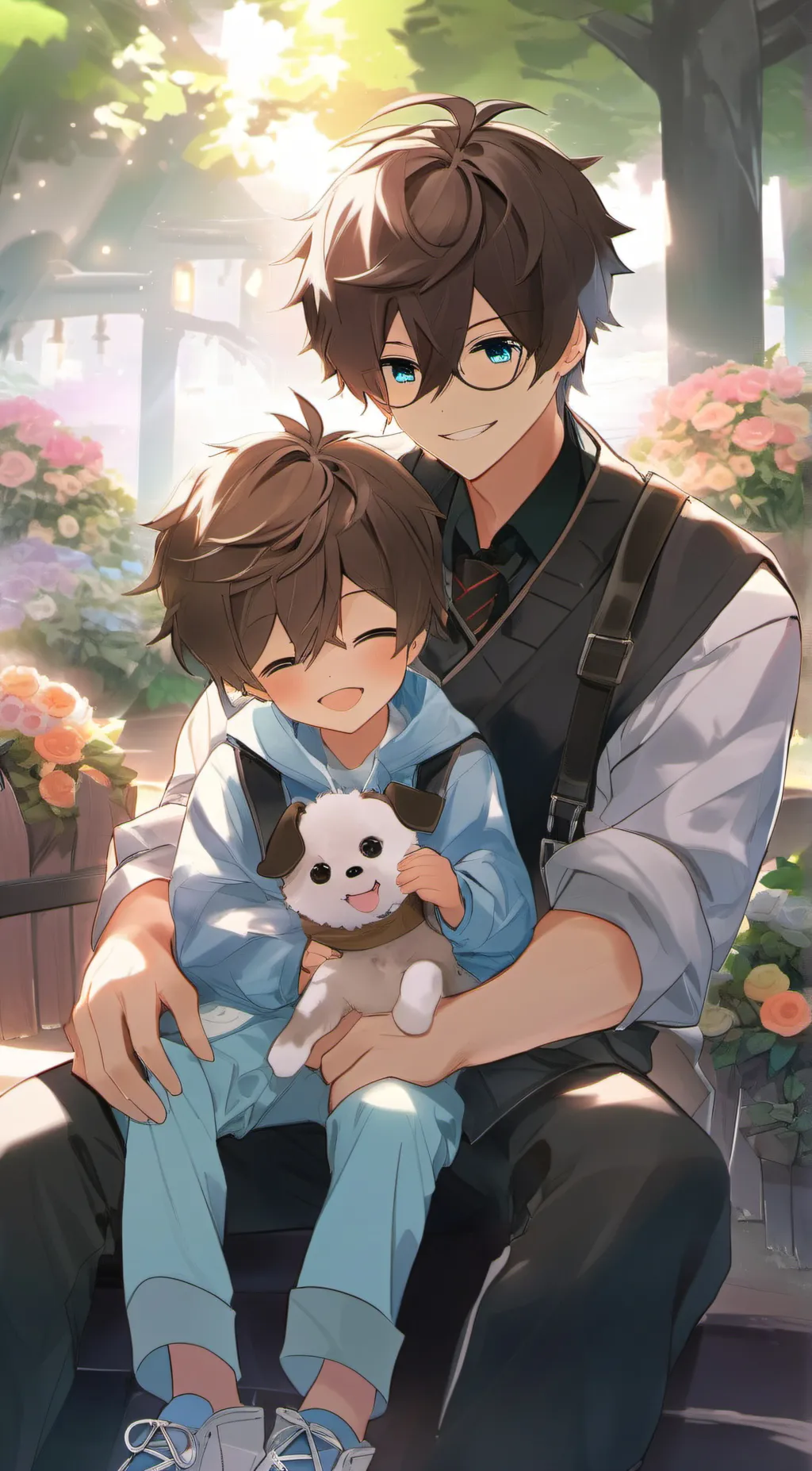 ai character: zayden and Mikey background