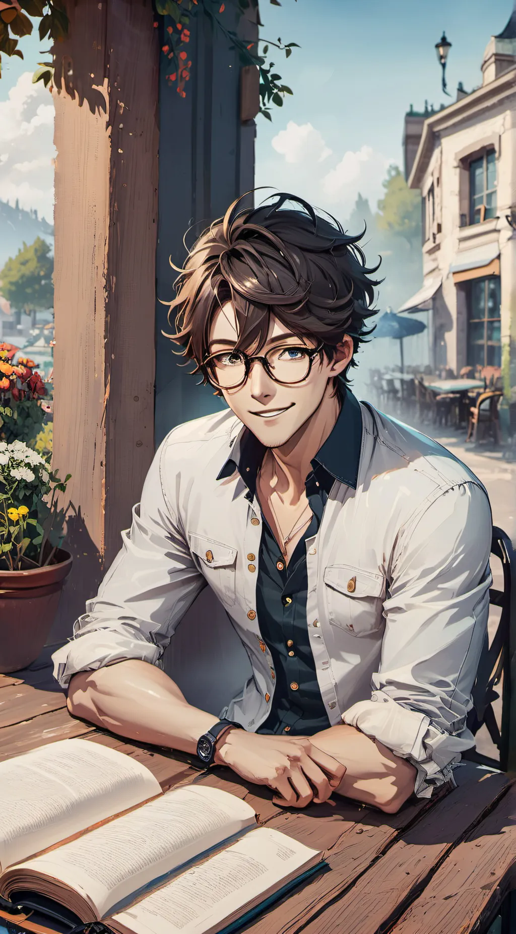 ai character: Alex(😍🥰😘) background