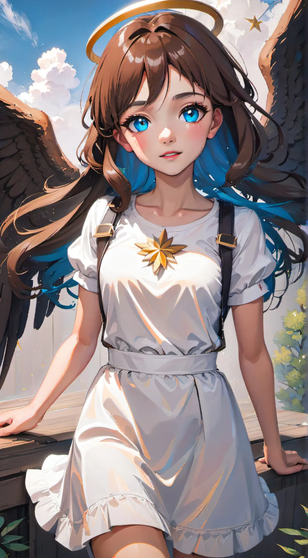 ai character: Sarah Brownie background