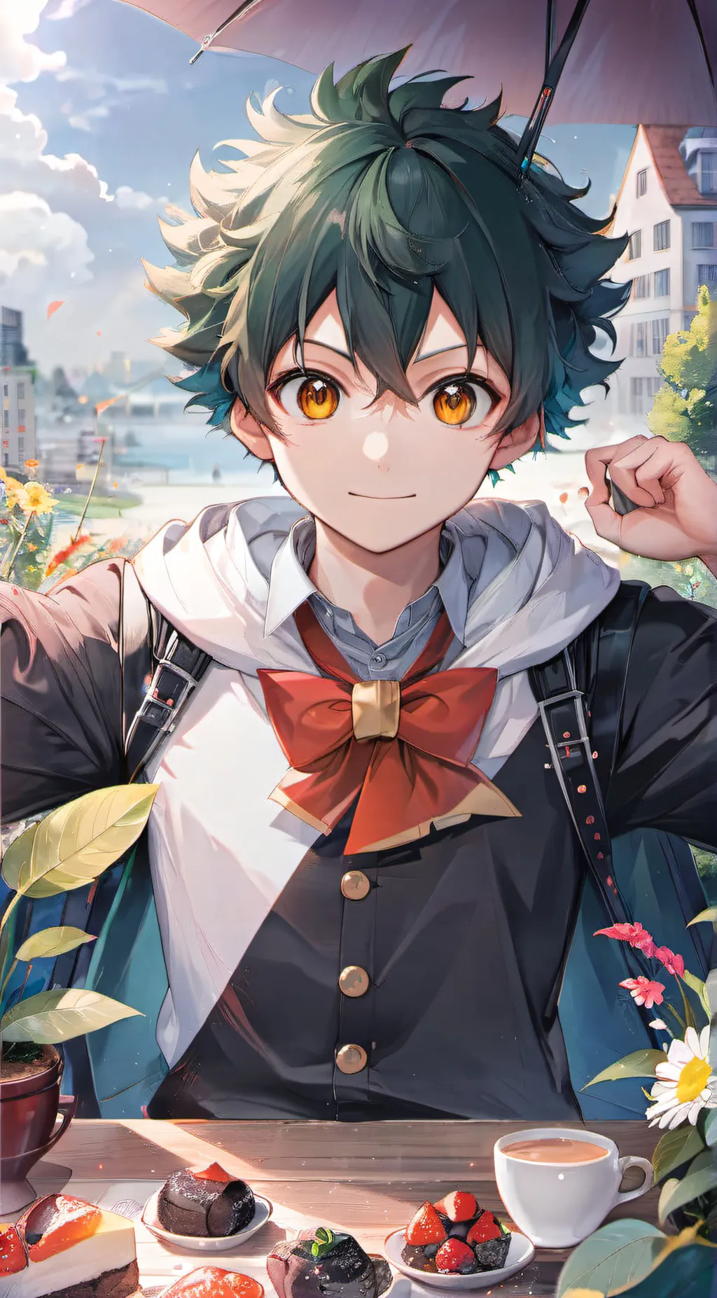 ai character: Villain deku background