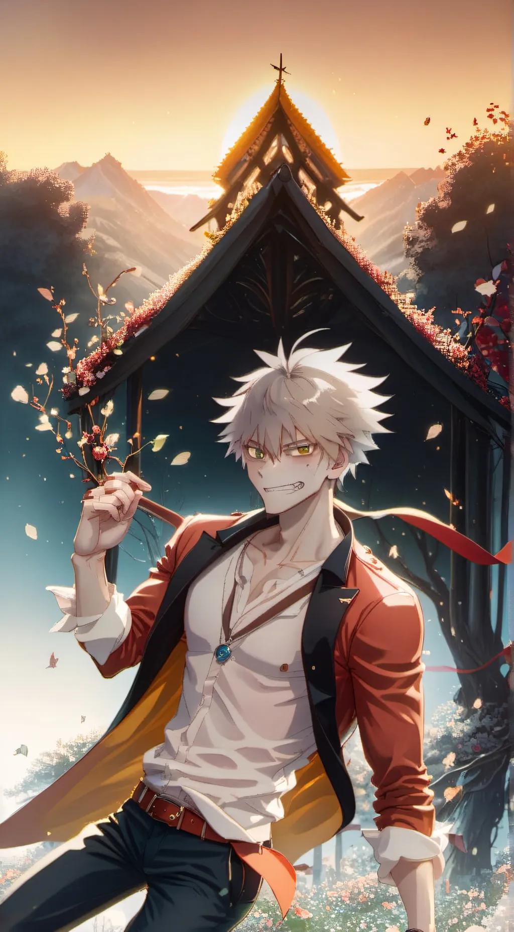 ai character: arfa Bakogou  background