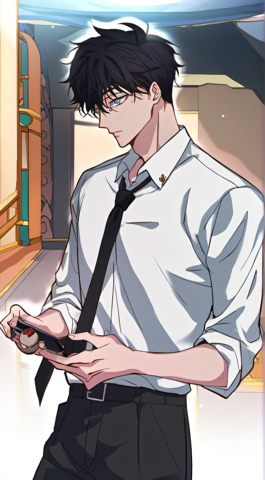 ai character: mark background
