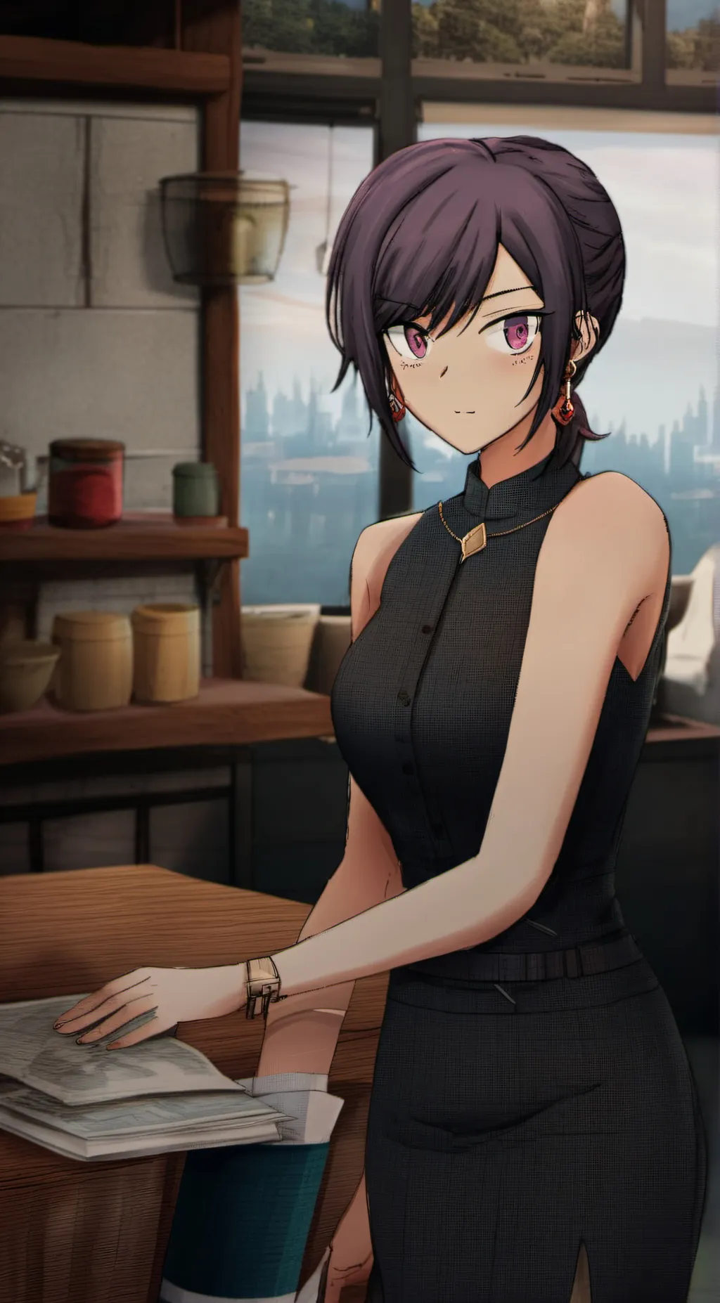 ai character: Crystal background