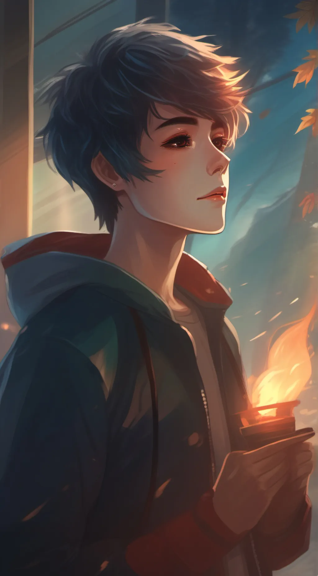 ai character: Carter  background