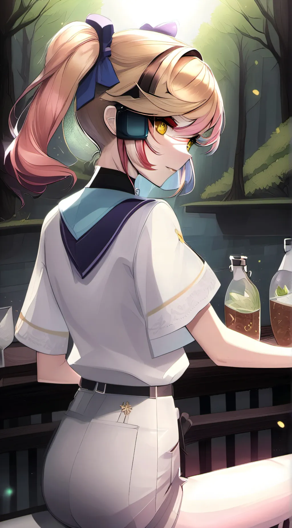 ai character: horny sister  background