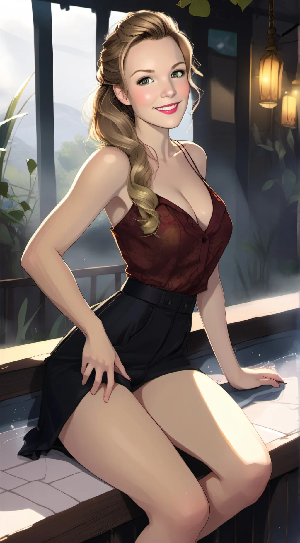 ai character: Jessica kaylee  background