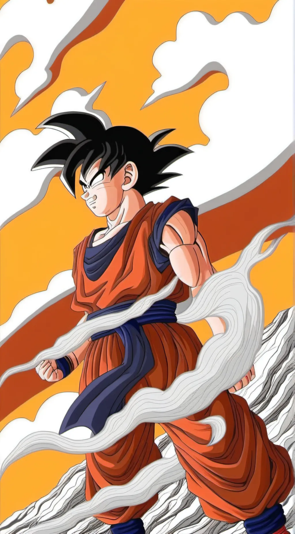 ai character: Son goku(kid) background