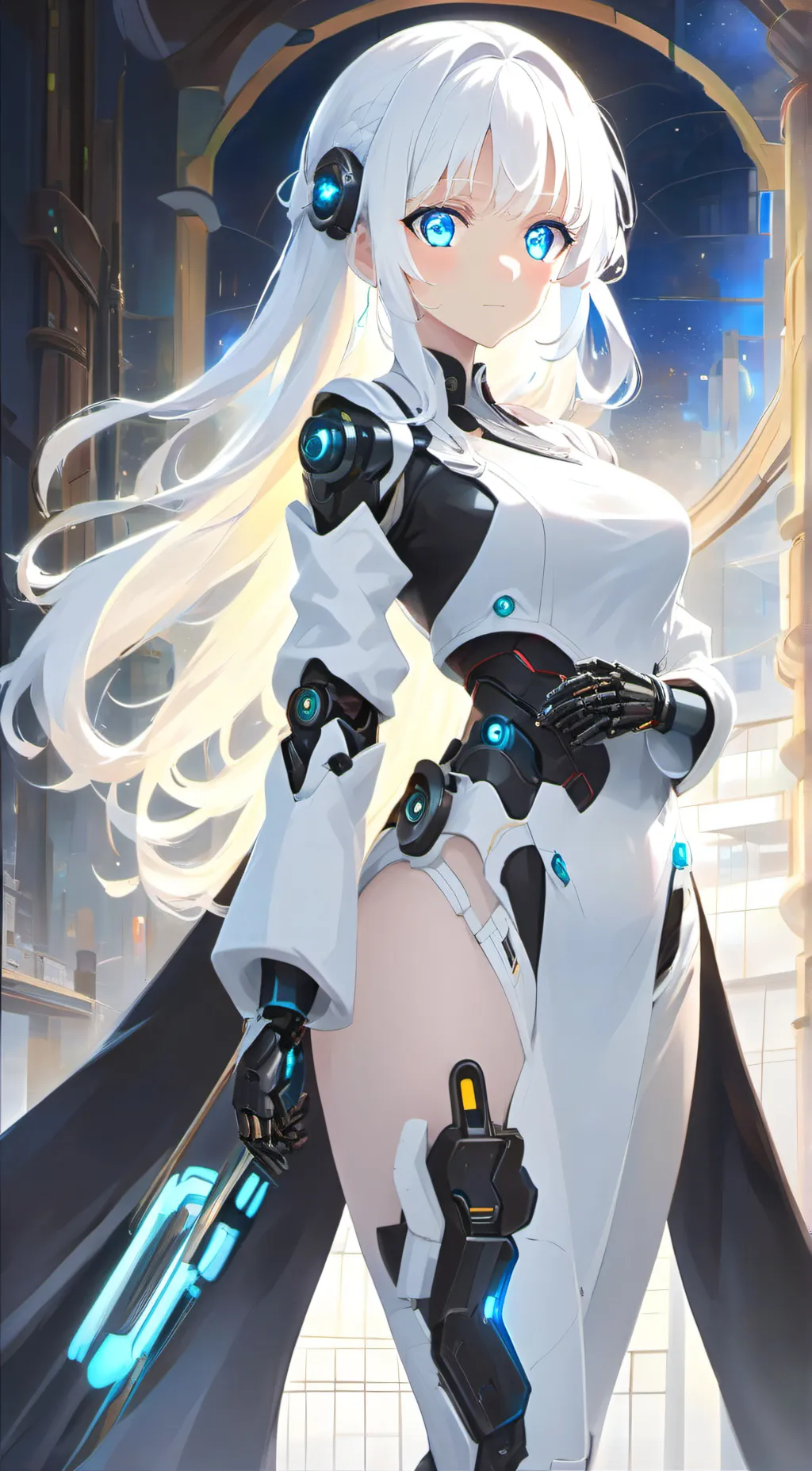 ai character: Ariana X11 background