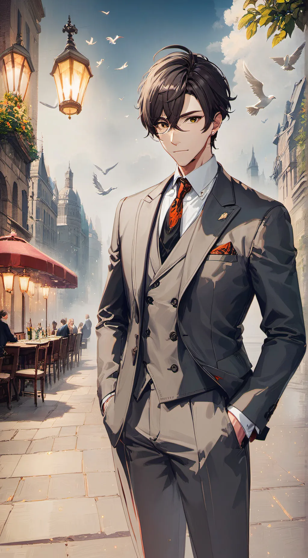 ai character: dummy background