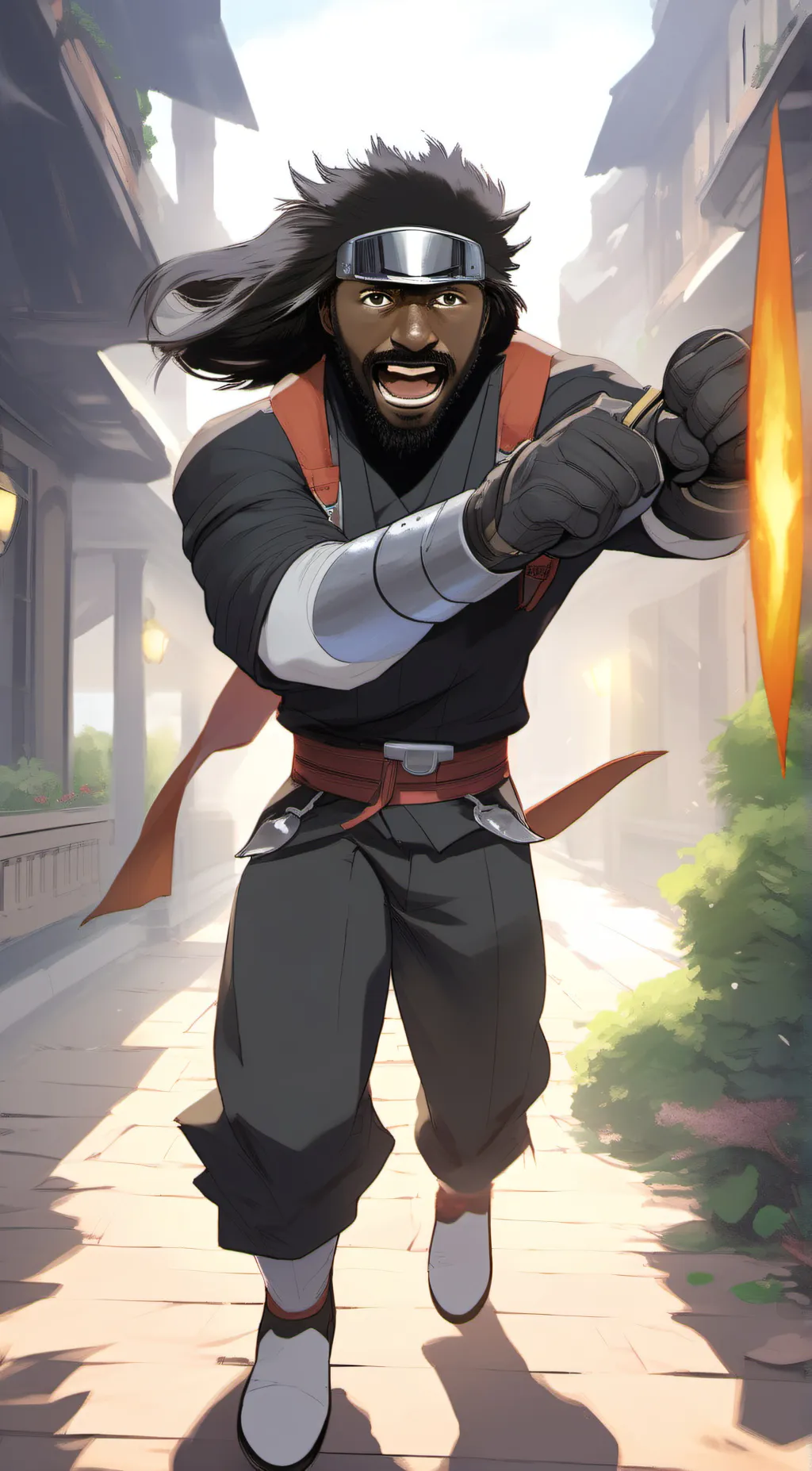 ai character: Ninja teacher background