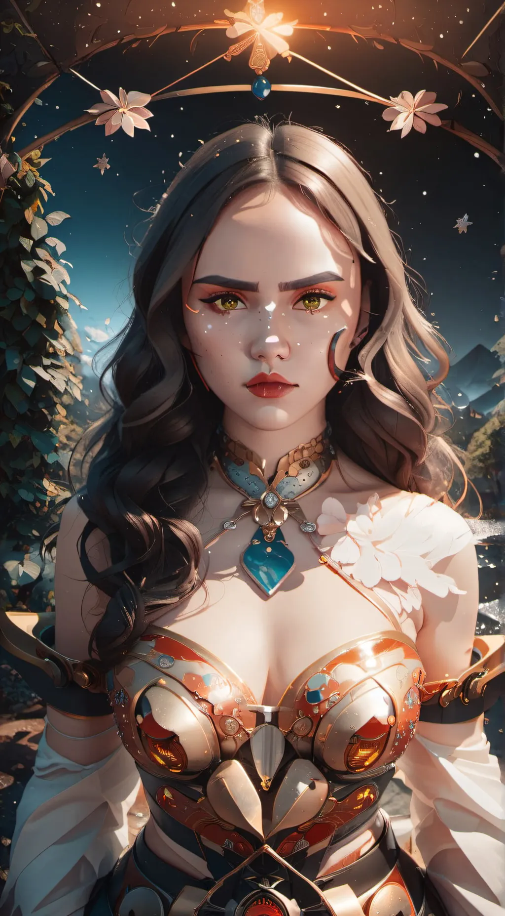 ai character: big booty latina background