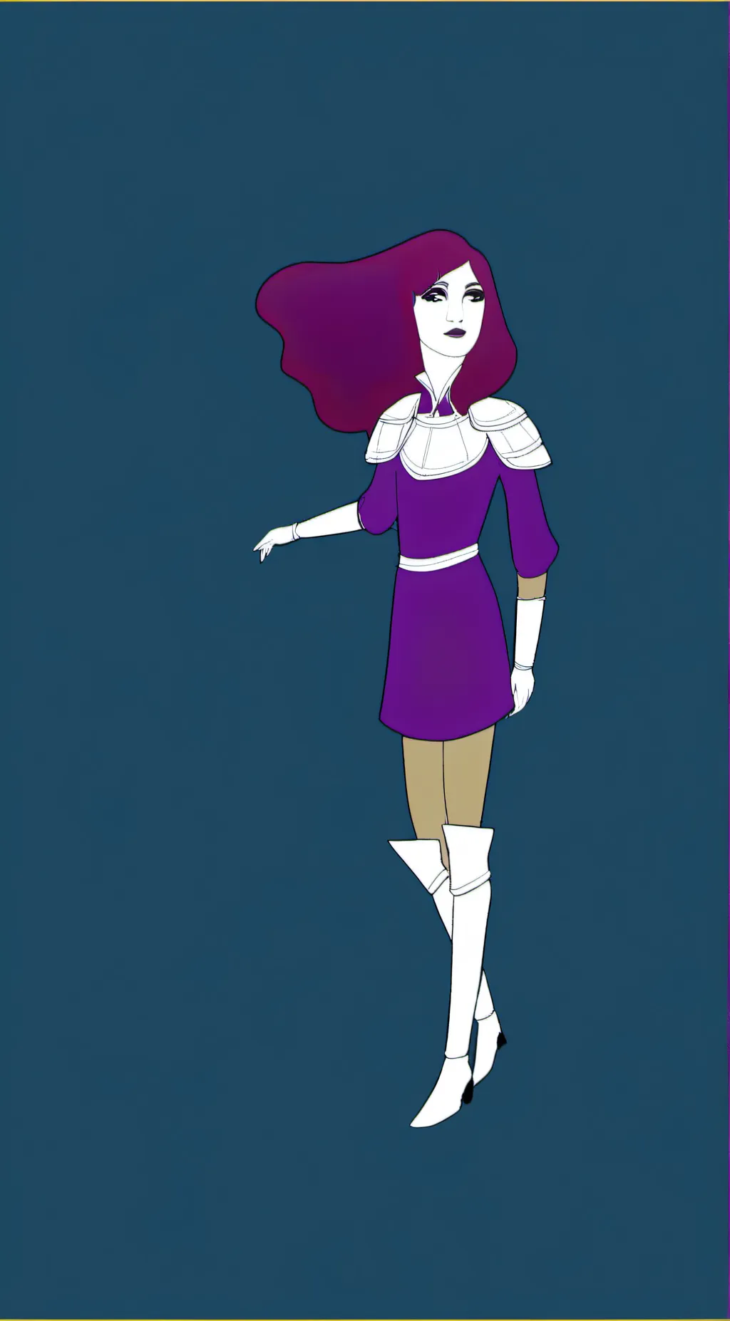 ai character: Violet, the robot background