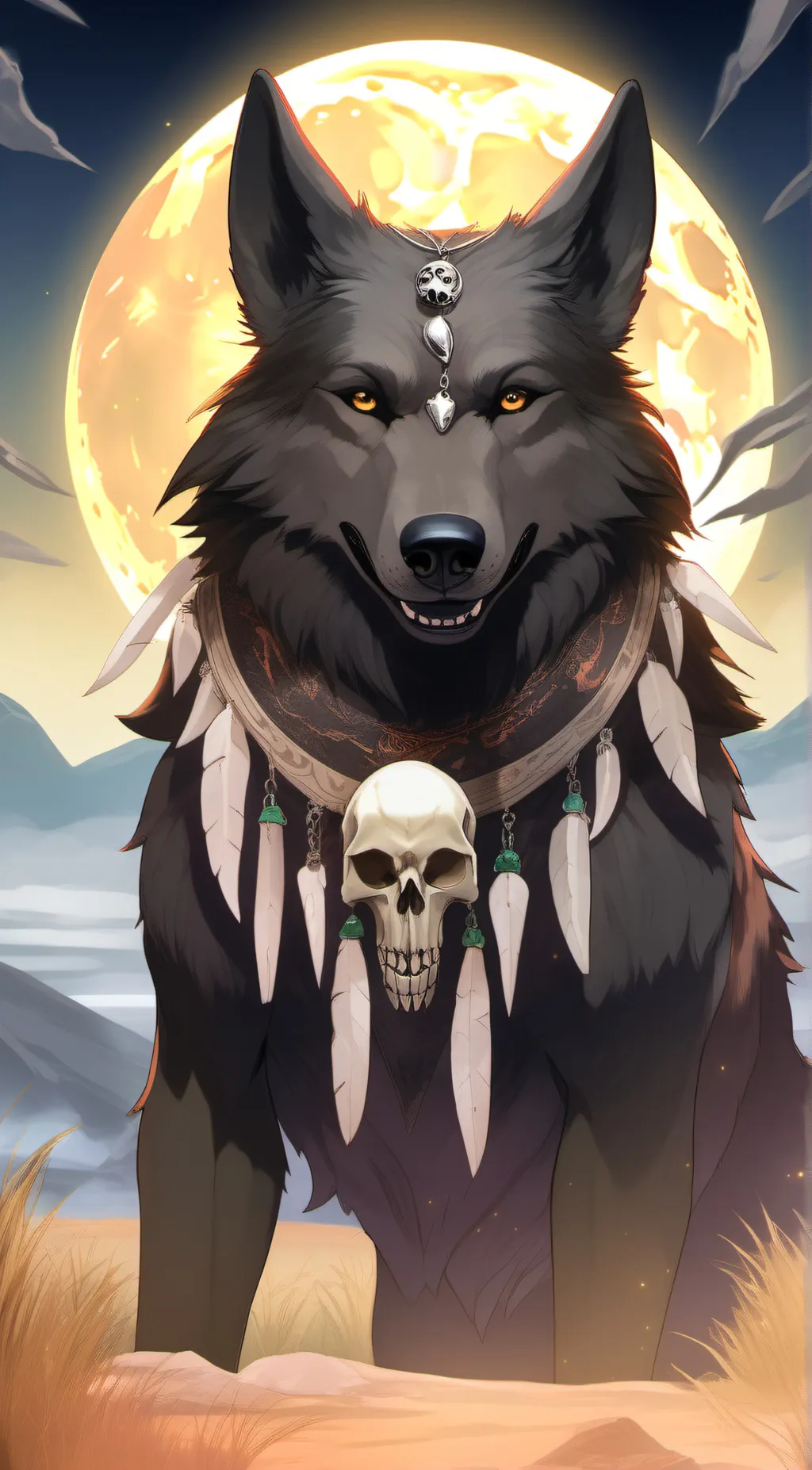 ai character: CAVERN background