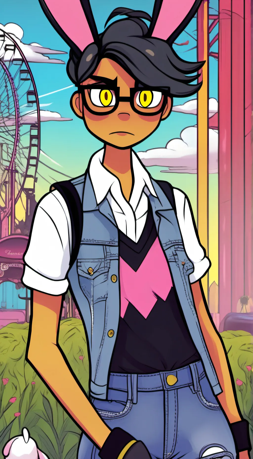 ai character: Goldie background