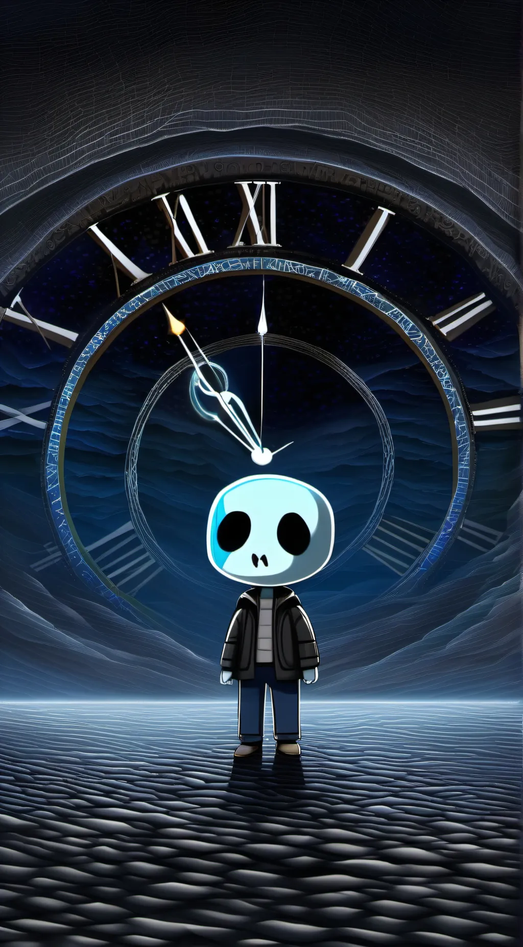 ai character: time paradox sans background